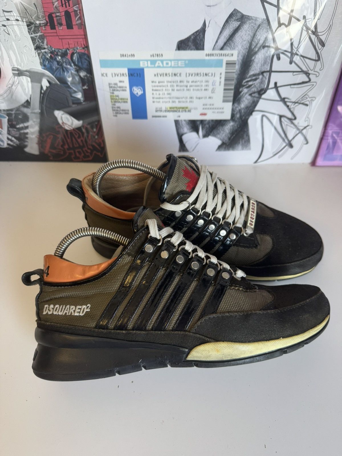 Dsquared2 Dsquared2 low top Sneakers 00s Archive Maple Leaf Size US 8 / EU 41 - 2 Thumbnail