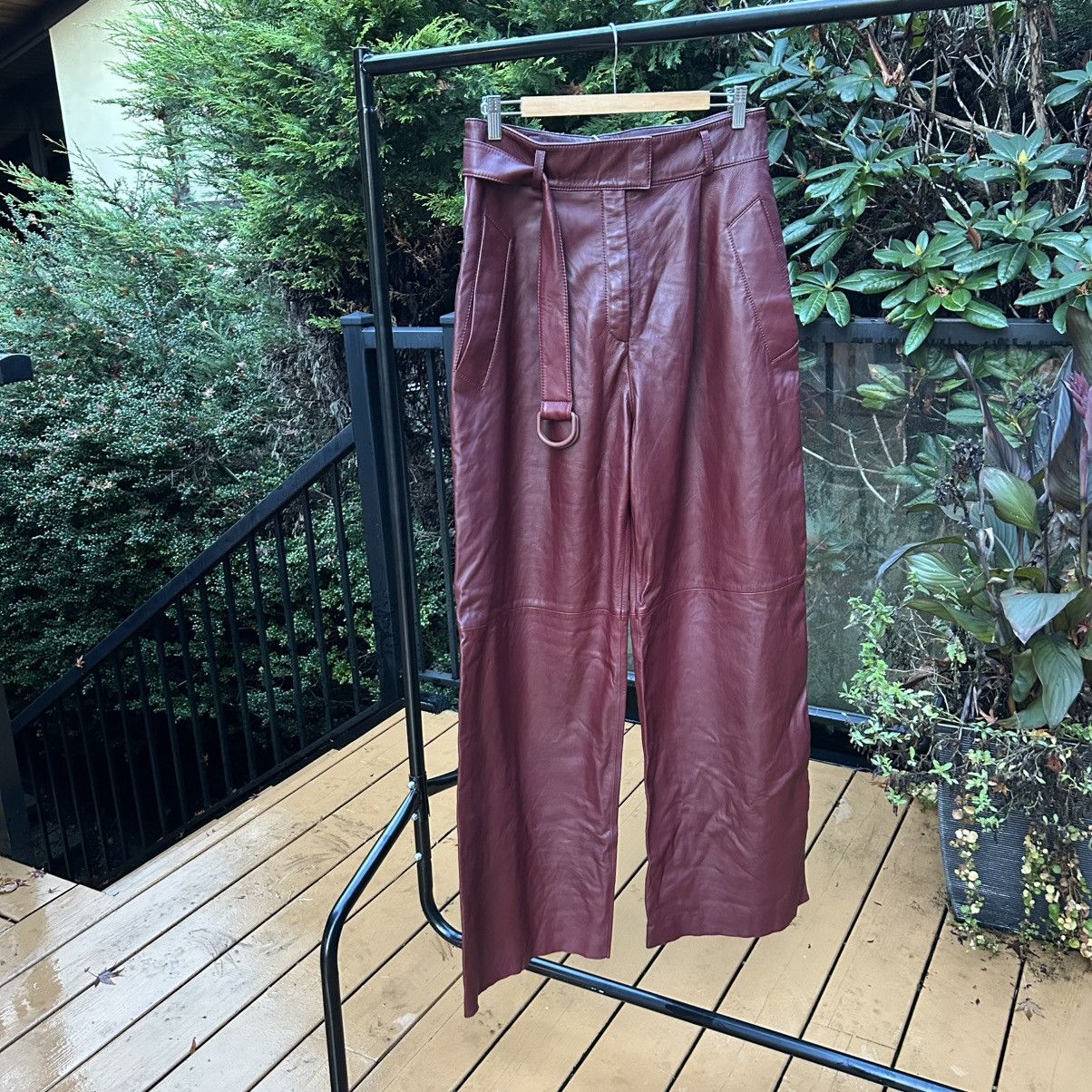 Hugo Boss Hugo Boss Runway Exclusive leather trousers Size 30" / US 8 / IT 44 - 1 Thumbnail