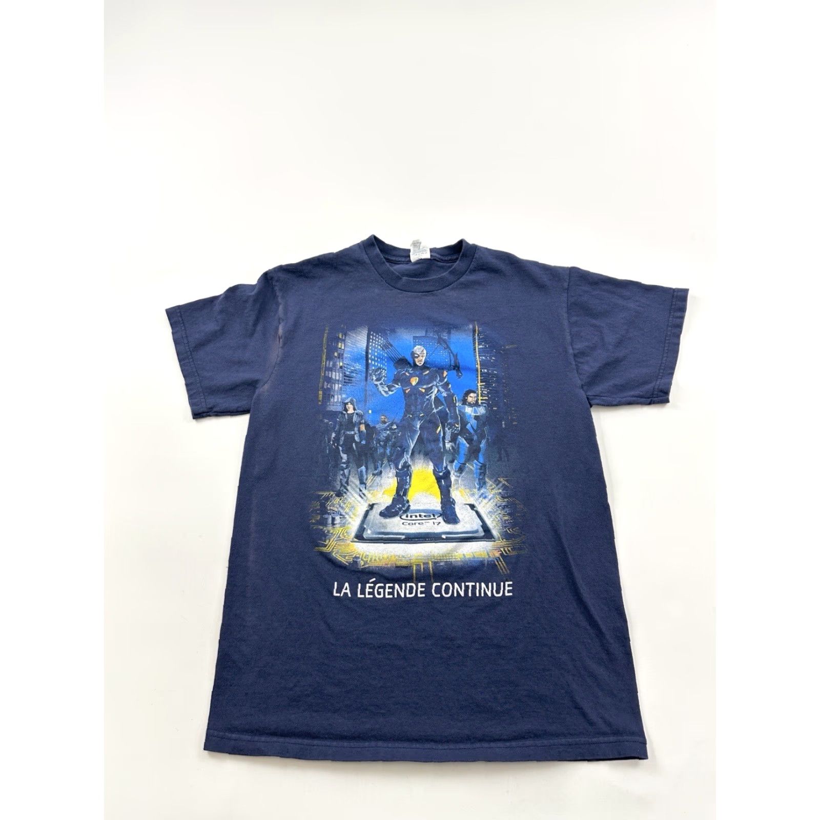 Delta Intel Shirt Delta Mens Medium Blue Short Sleeve Crew Neck Logo Graphic T-Shirt Size US M / EU 48-50 / 2 - 2 Thumbnail