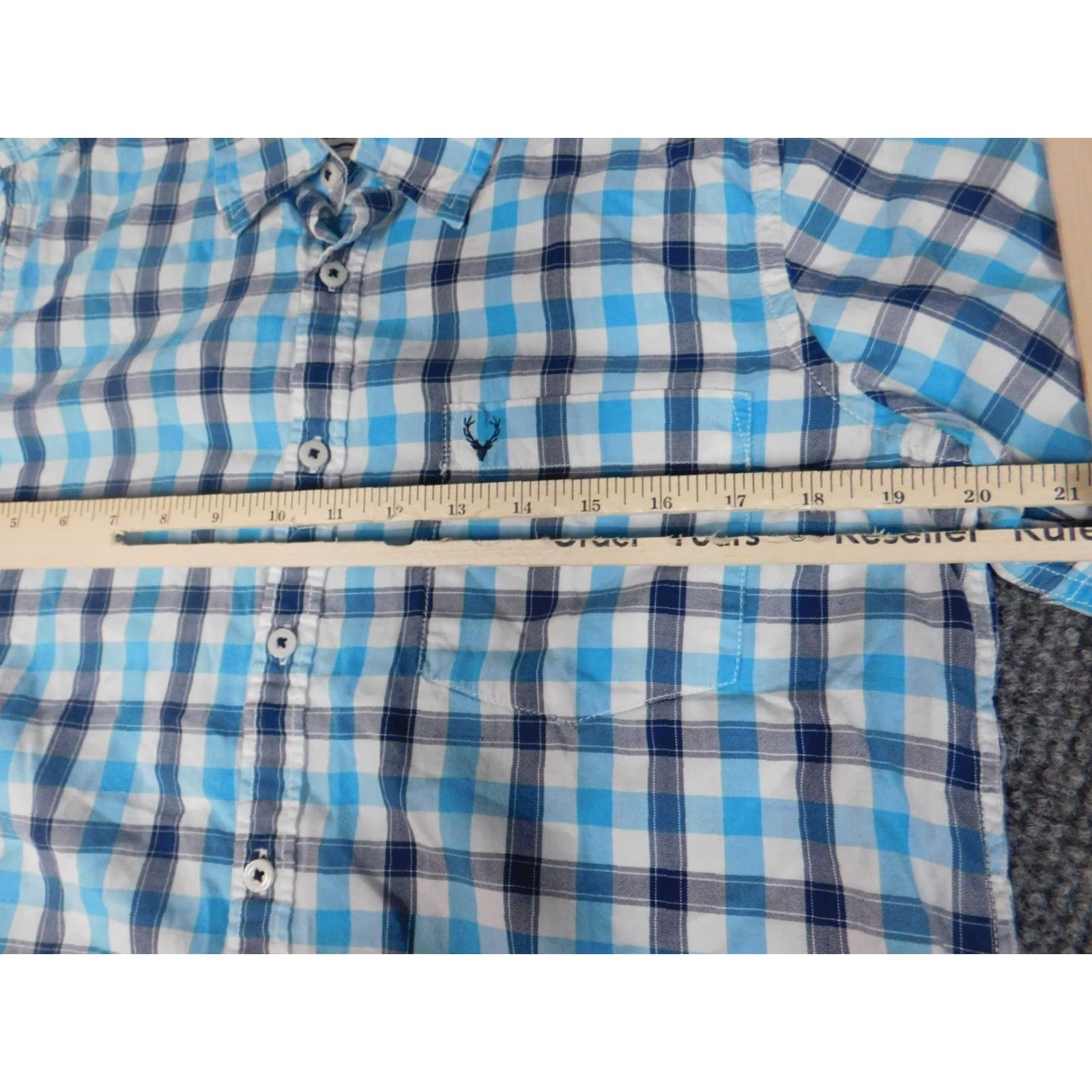 Vintage Solly Shirt Mens 39 Blue Plaid Button-Down Size US L / EU 52-54 / 3 - 5 Thumbnail