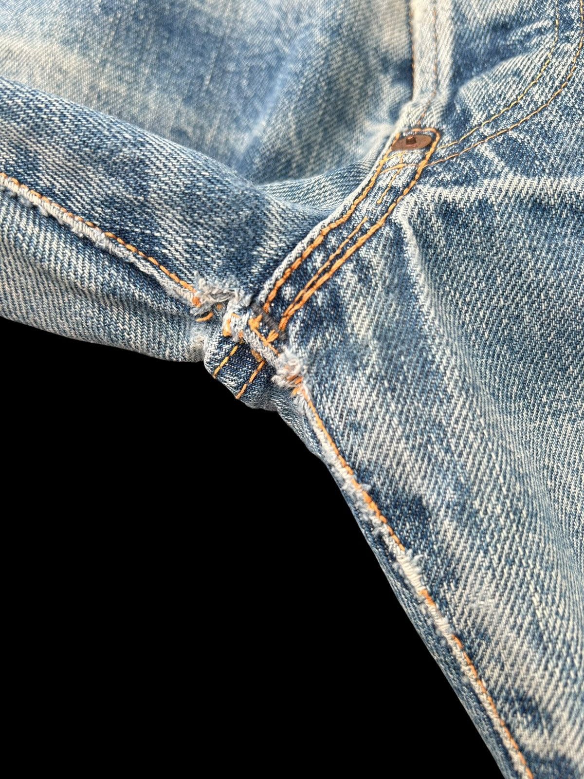 Kapital Vintage Evis Selvedge Distressed Denim Jeans Size US 32 / EU 48 - 11 Thumbnail