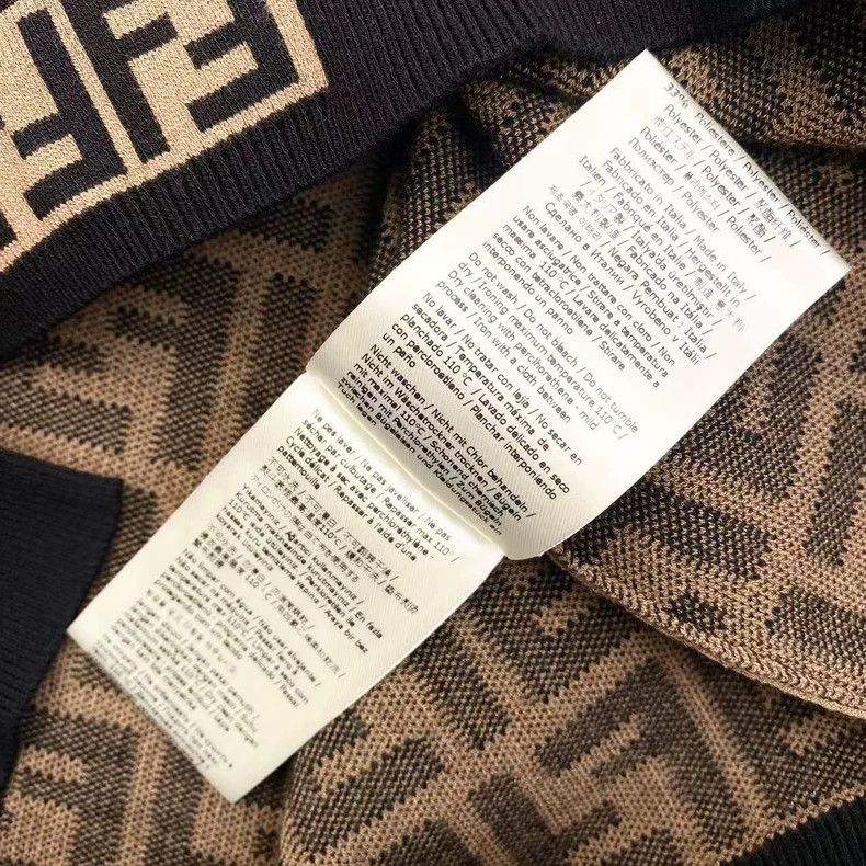 Fendi Fendi size 38 Old-fashioned full-print knitted short slee Size US XXS / EU 40 - 5 Thumbnail