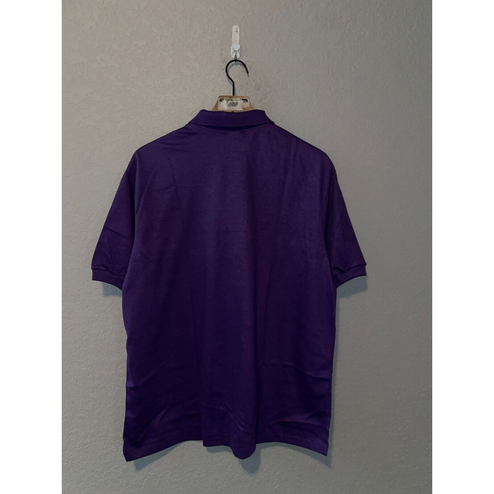 Vintage Vintage Purple Blank Polo Shirt Screenmates 80s 90s VTG XL Size US XL / EU 56 / 4 - 9 Thumbnail