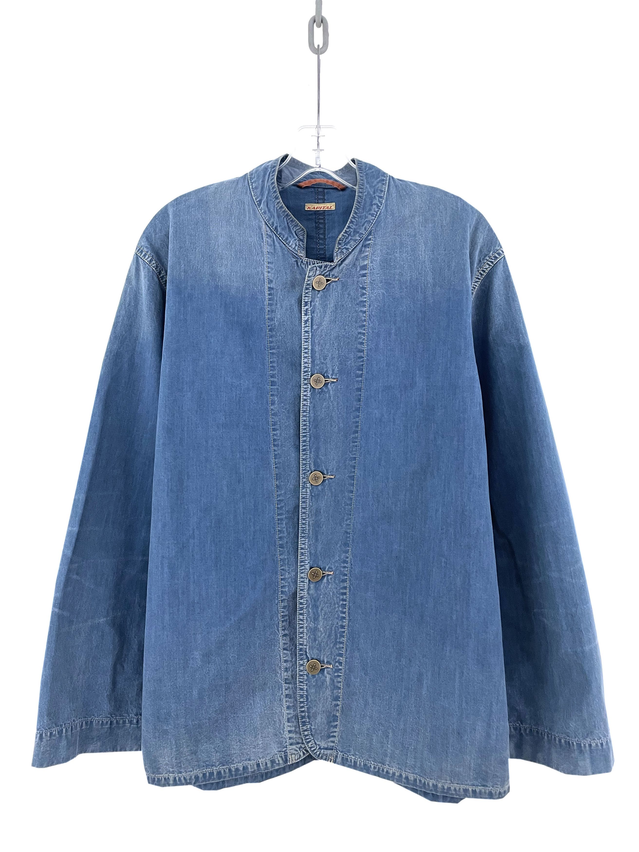 Kapital Metal Button Denim Shirt Jacket Size US L / EU 52-54 / 3 - 1 Thumbnail