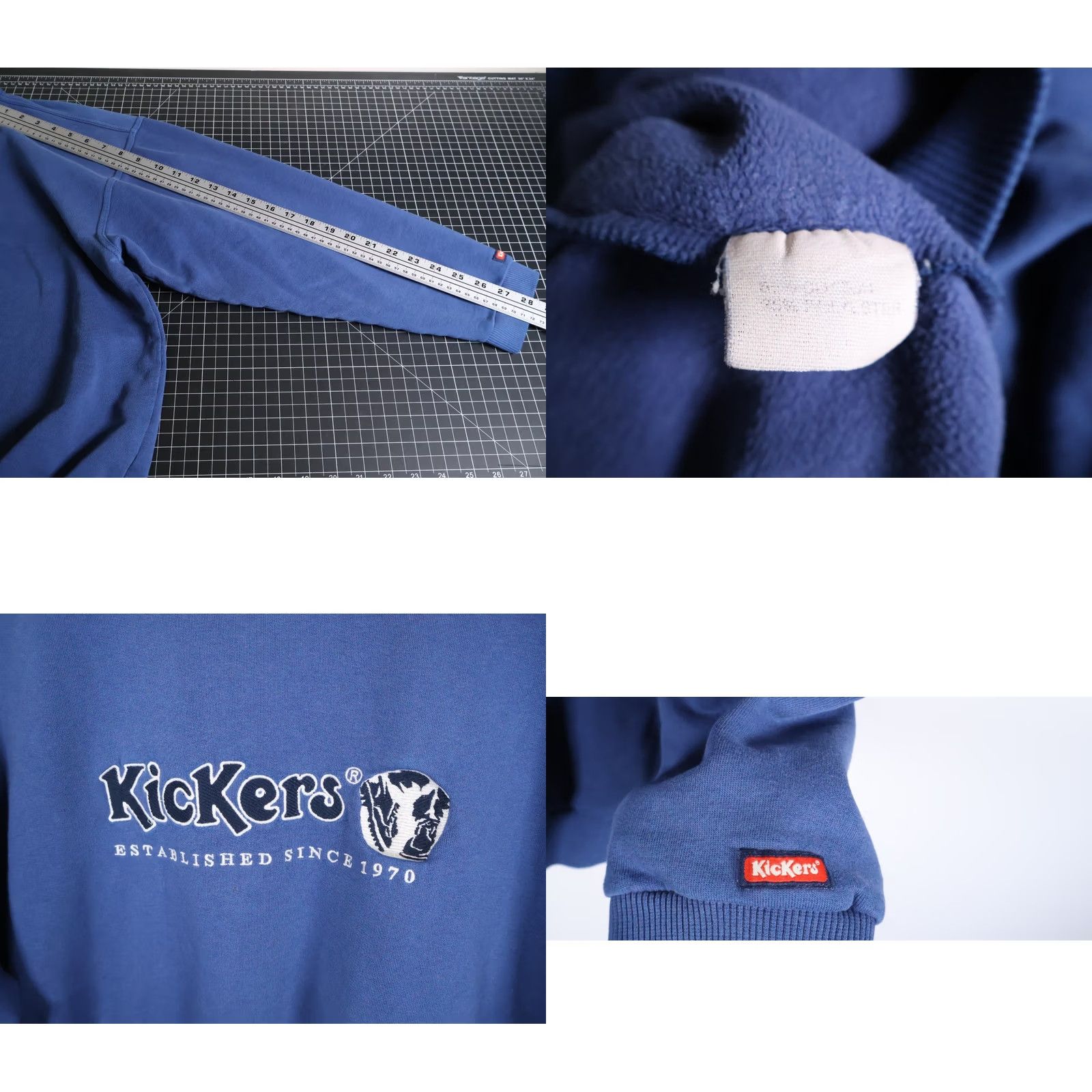 Kickers VINTAGE Kickers Sweatshirt Crewneck Adult XL Blue Embroidered Logo 80s Retro Sports Graphic Print Hoodie? Size US XL / EU 56 / 4 - 8 Thumbnail