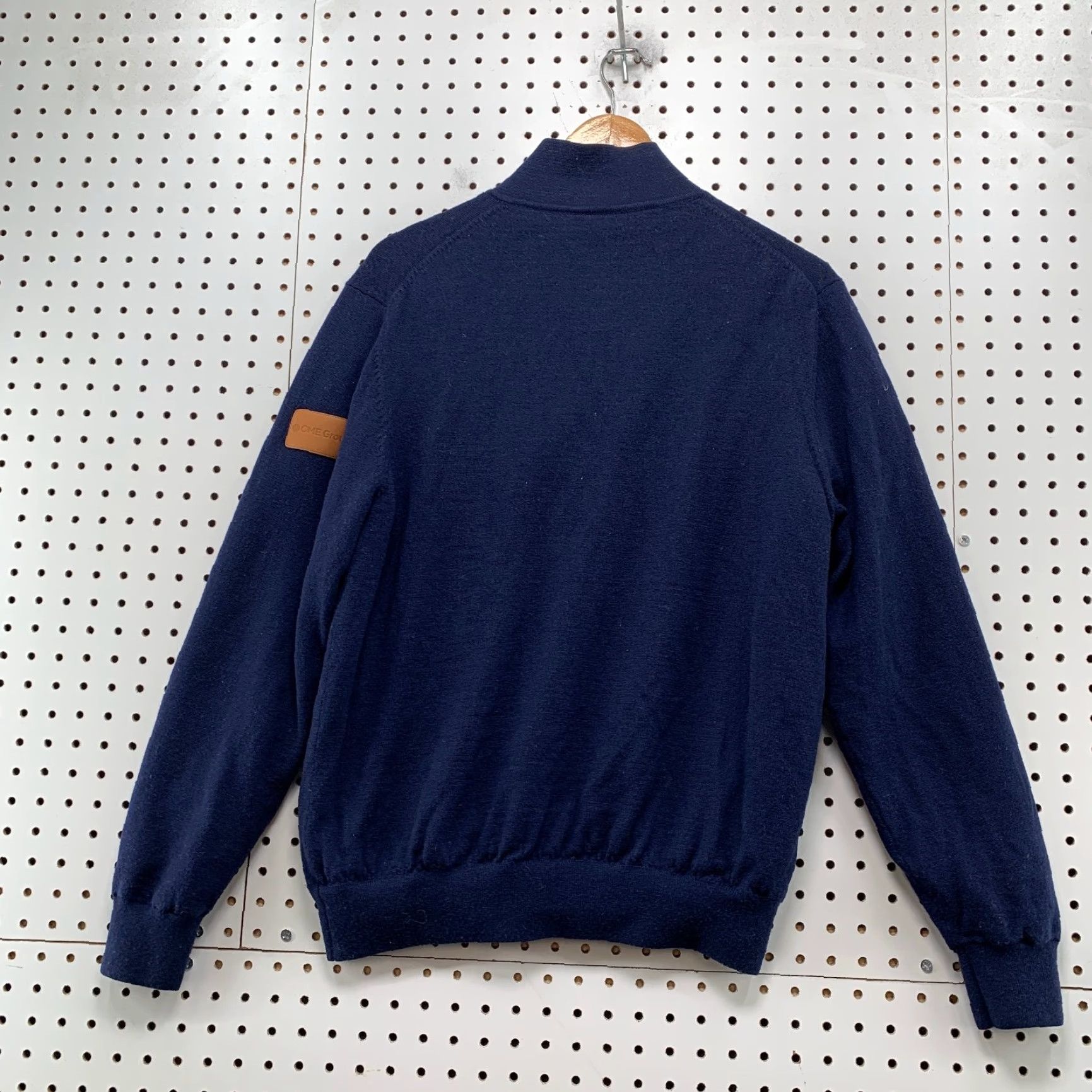 Vintage Fairway & Greene Sweater Mens Large Blue 100% Merino Wool Knit Mock Neck Pullover Winter Casual Golf MENS Size US L / EU 52-54 / 3 - 2 Thumbnail