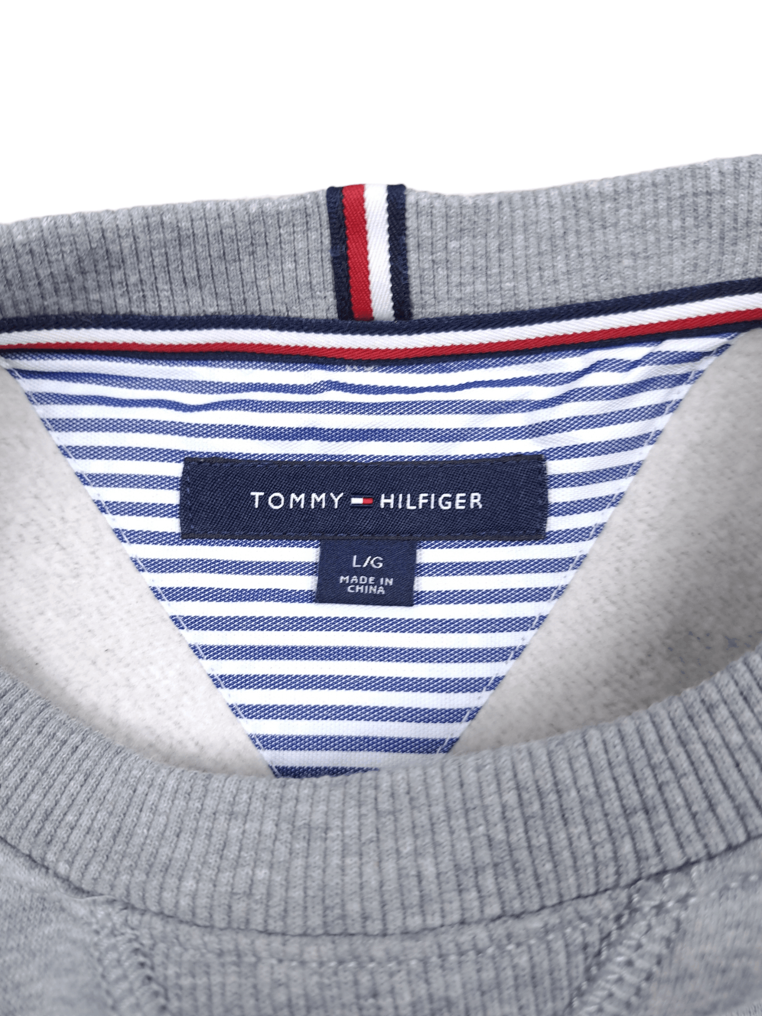 Designer × Tommy Hilfiger 💎 TOMMY HILFIGER SWEATSHIRT BIG LOGO SPELL OUT Size US L / EU 52-54 / 3 - 5 Thumbnail
