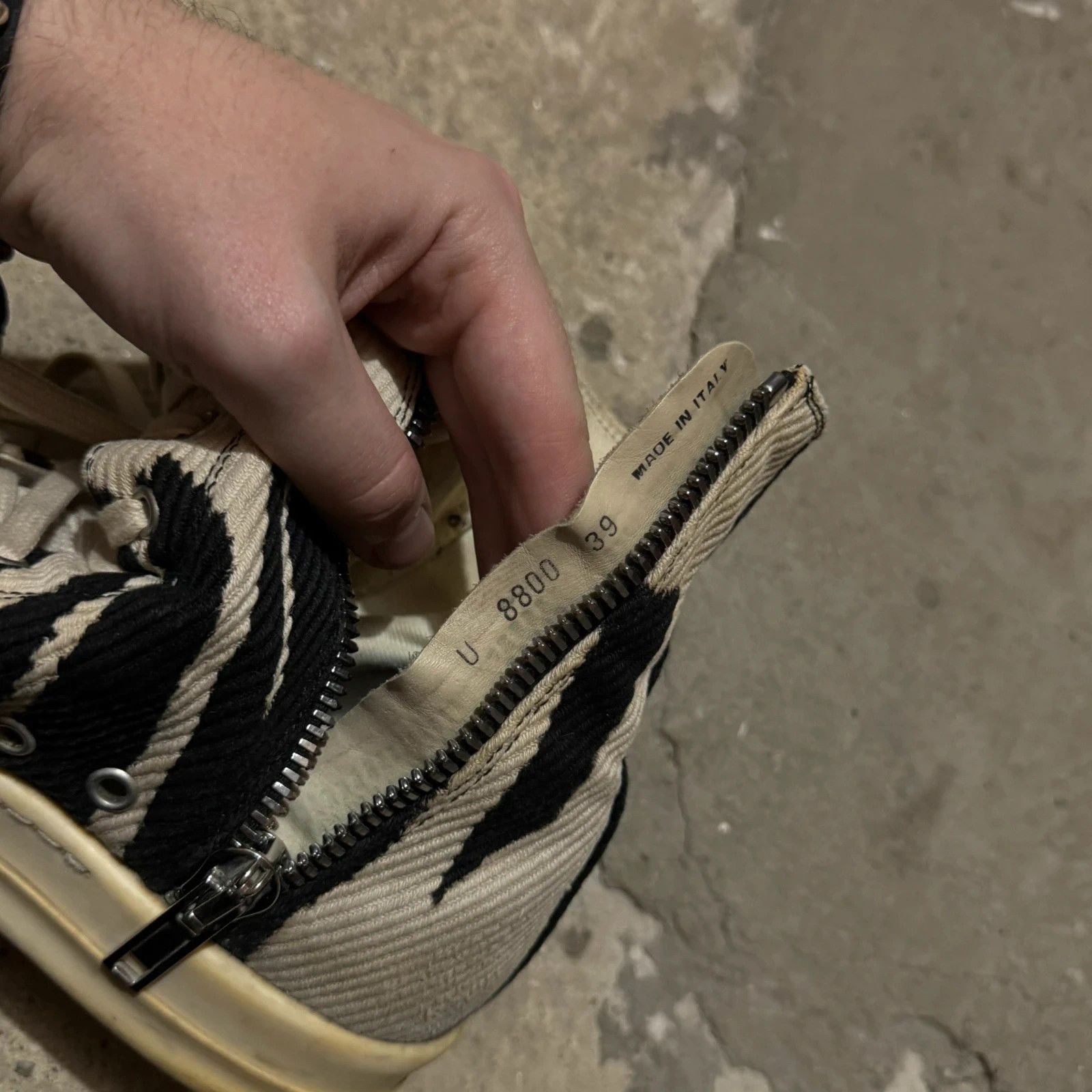 Rick Owens F/W 2016 Rick owens drkshdw vomit bleach ramones Size US 9 / IT 39 - 8 Thumbnail