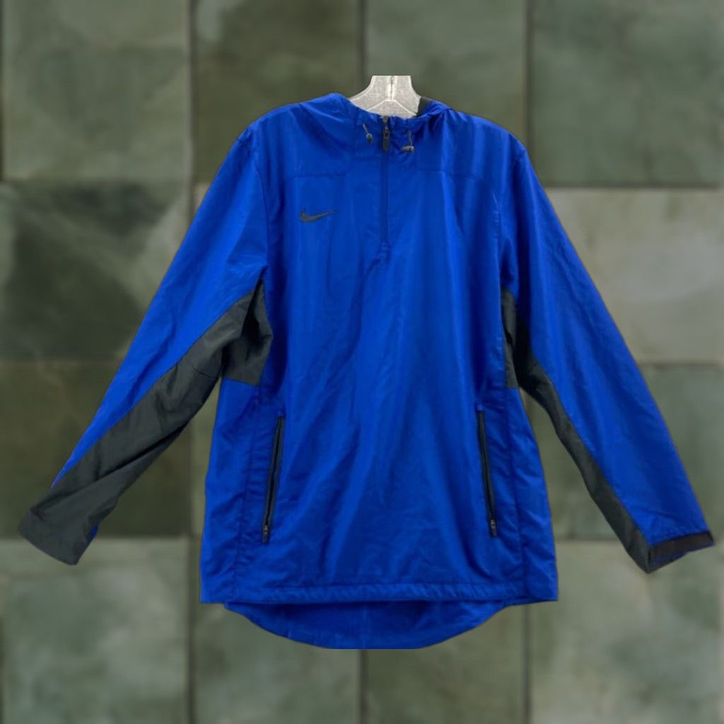 Nike Nike Hooded Jacket Mens Medium Blue Vented Pullover Size US M / EU 48-50 / 2 - 1 Thumbnail