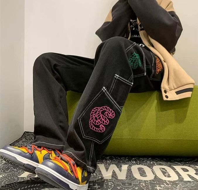 Japanese Brand × Jean Black Washed Vintage Multi-Pocket Cargo Jeans Size US 32 / EU 48 - 4 Thumbnail