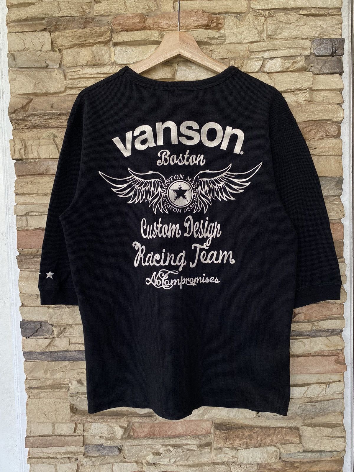 Vanson Leathers Vintage Vanson Leather 3 quarter Sleeve Tees Size US L / EU 52-54 / 3 - 11 Thumbnail