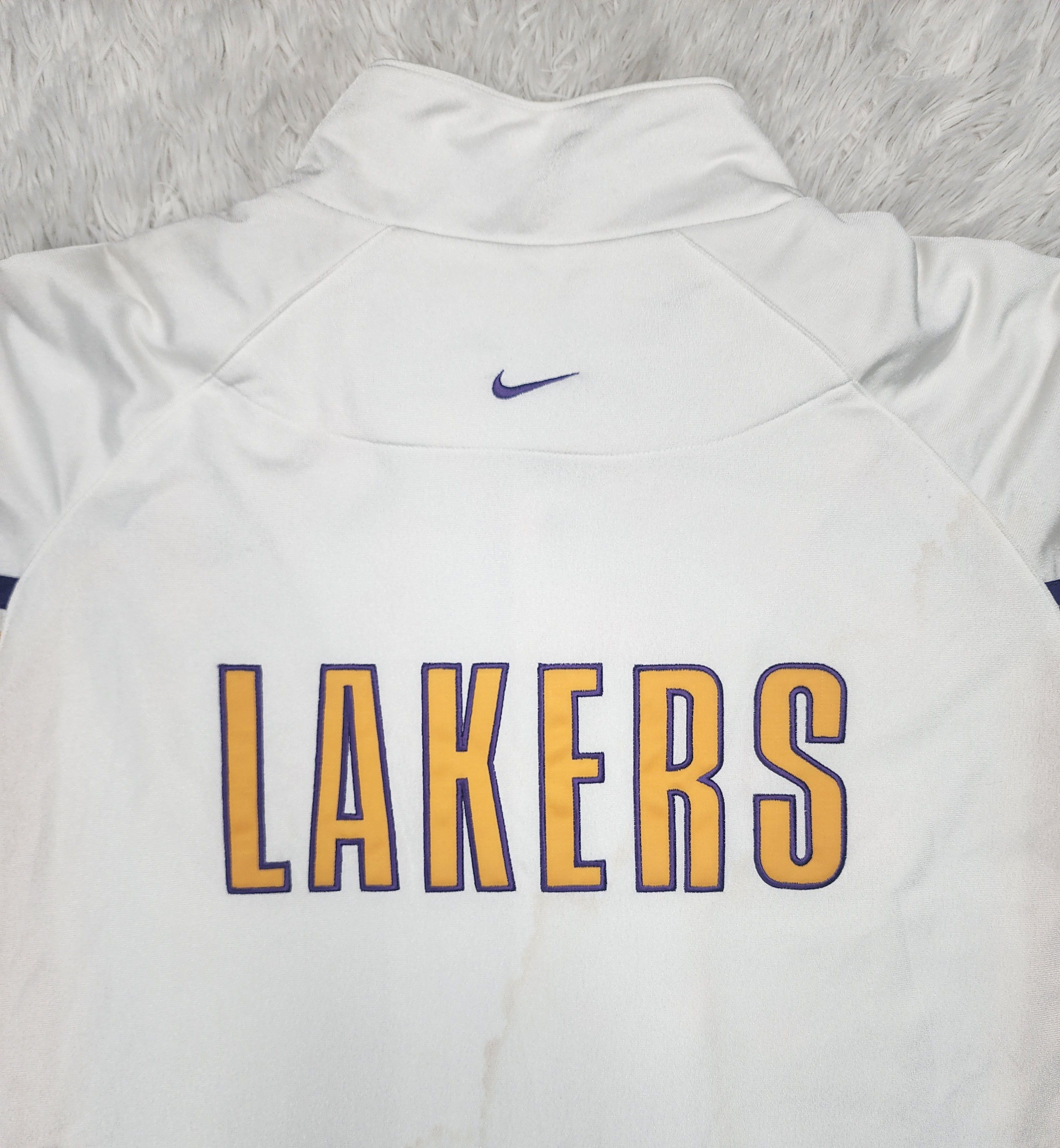Nike Vintage 90s Nike NBA LA Lakers warm up jacket Size US XXL / EU 58 / 5 - 6 Thumbnail