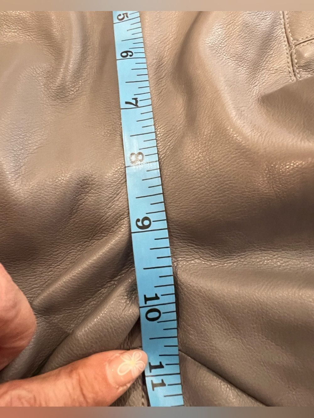 Other Marc New York Andrew Marc Faux Leather Pants Gray Slim Fit Size 28" / US 6 / IT 42 - 8 Thumbnail