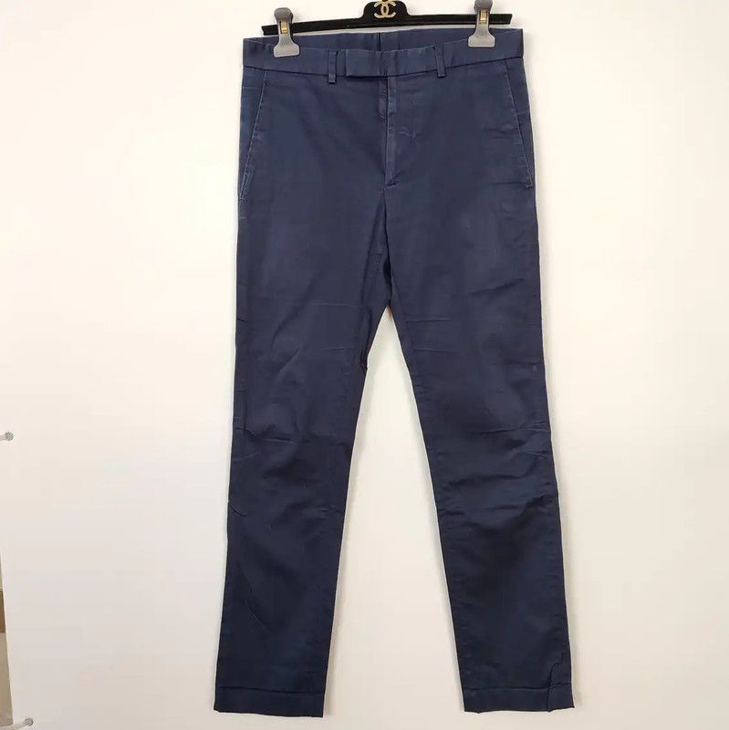 Dior Dior Men's Casual Blue Cotton Pants 0089 Size US 27 - 1 Thumbnail