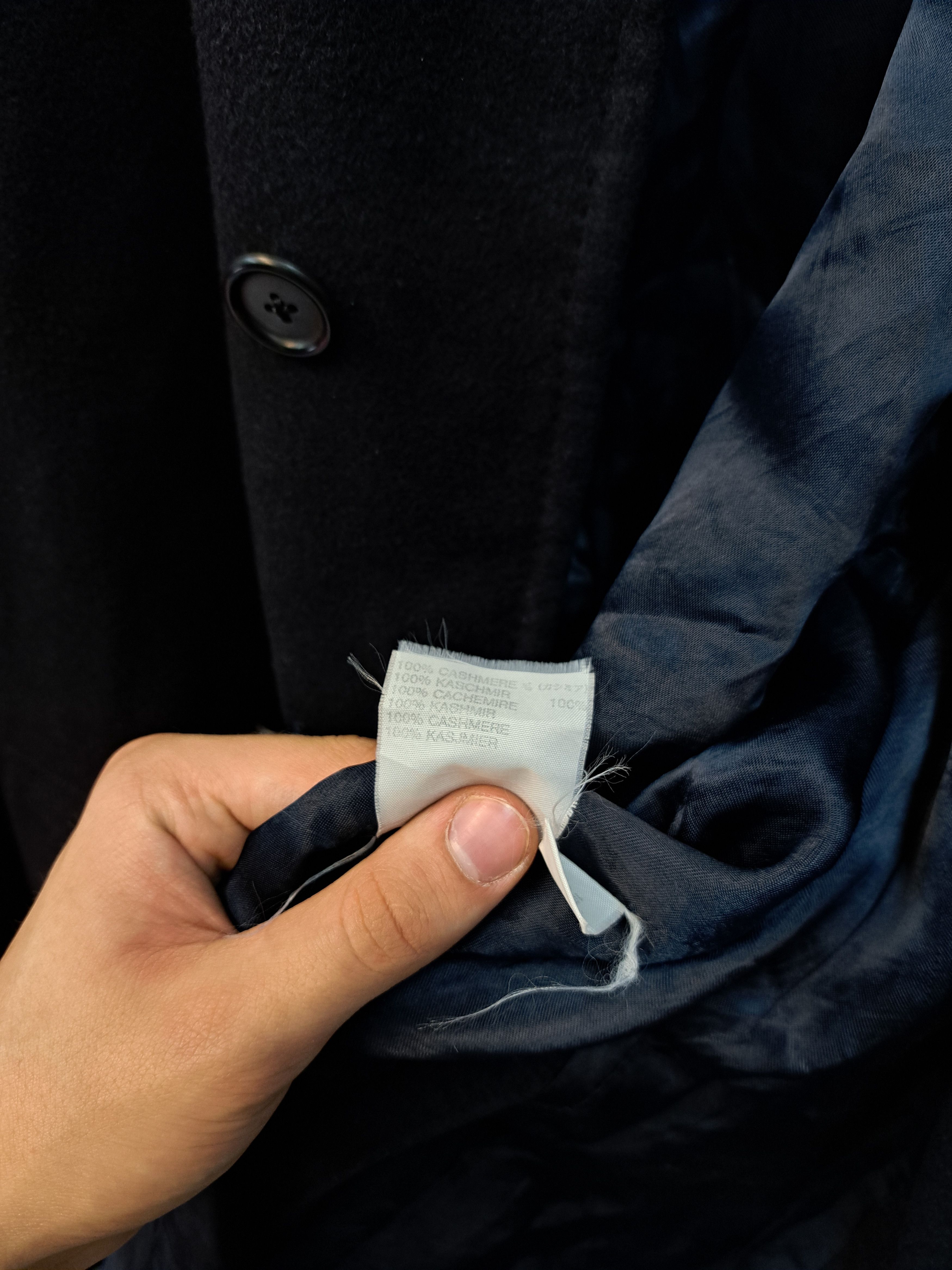 Aquascutum Aquascutum 100% Cashmere Long Navy Winter Coat Size US L / EU 52-54 / 3 - 5 Thumbnail