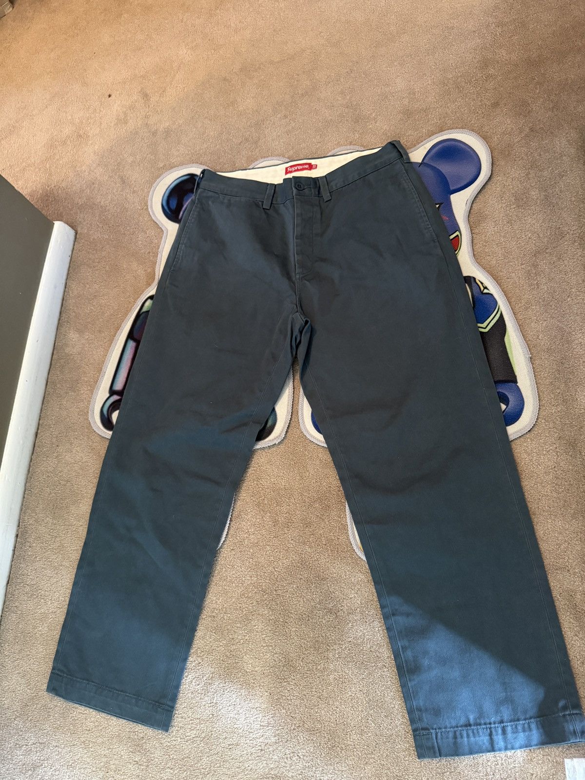Supreme Supreme Chino Pants Slate- Size 32 Size US 32 / EU 48 - 6 Thumbnail