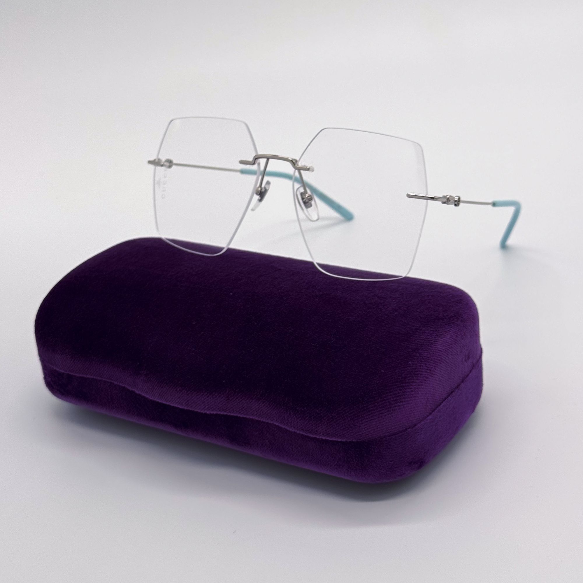 Gucci NEW GG0683O 002 GUCCI SQUARE SILVER WOMEN EYEGLASSES GUCCI Size ONE SIZE - 1 Thumbnail