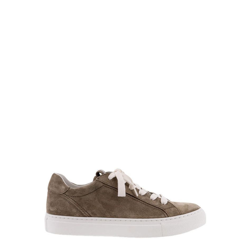 BRUNELLO CUCINELLI $1100 Khaki With Precious Loop Sneakers N