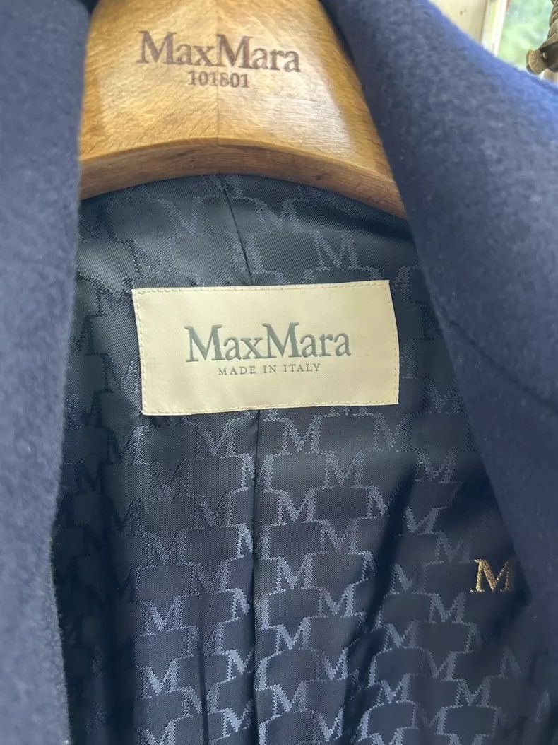 Max Mara Max Mara Blue 101801 Classic Coat Size XS / US 0-2 / IT 36-38 - 3 Thumbnail