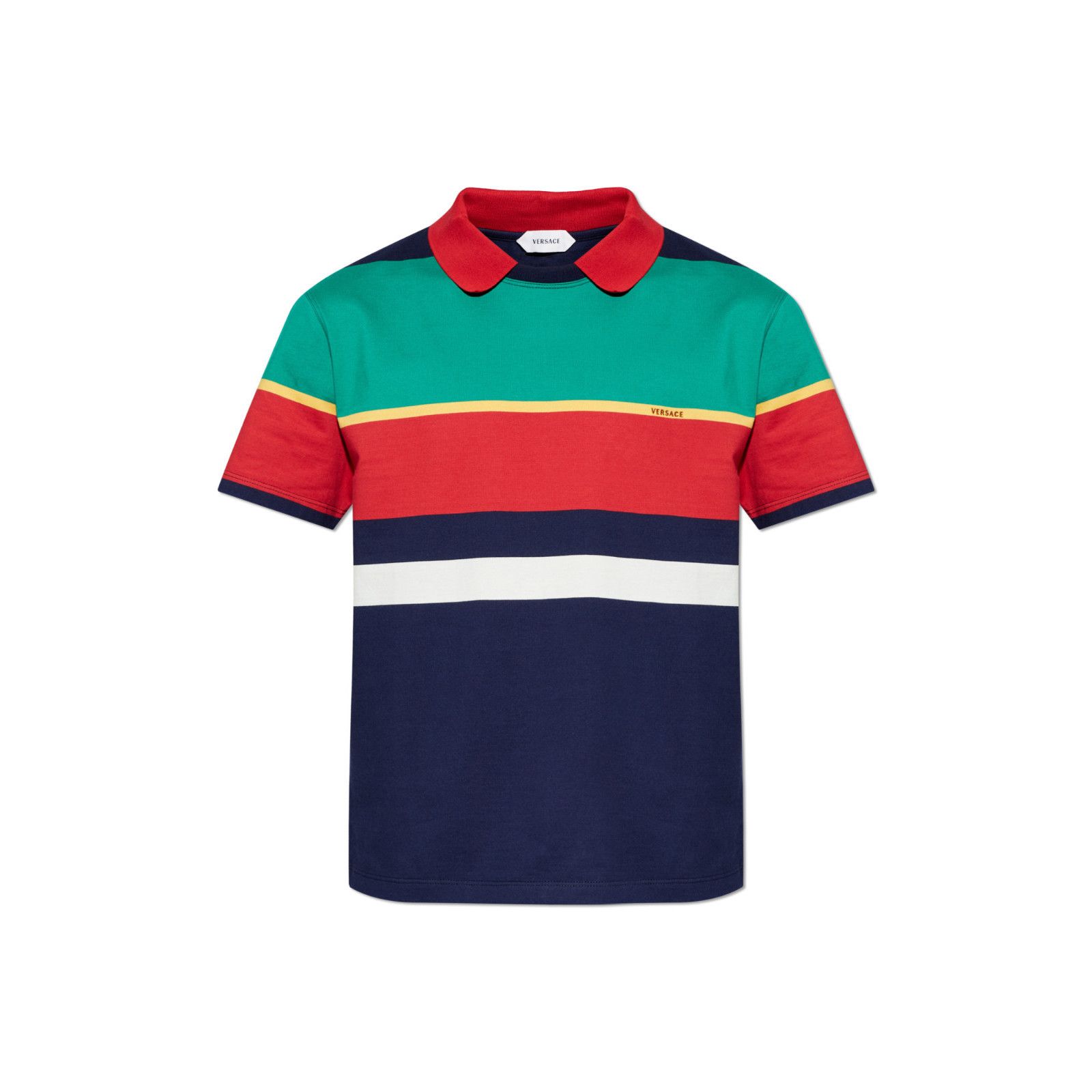Versace VERSACE Multicolor Striped Pattern Polo New & Authentic (Men Size US XL / EU 56 / 4 - 1 Preview