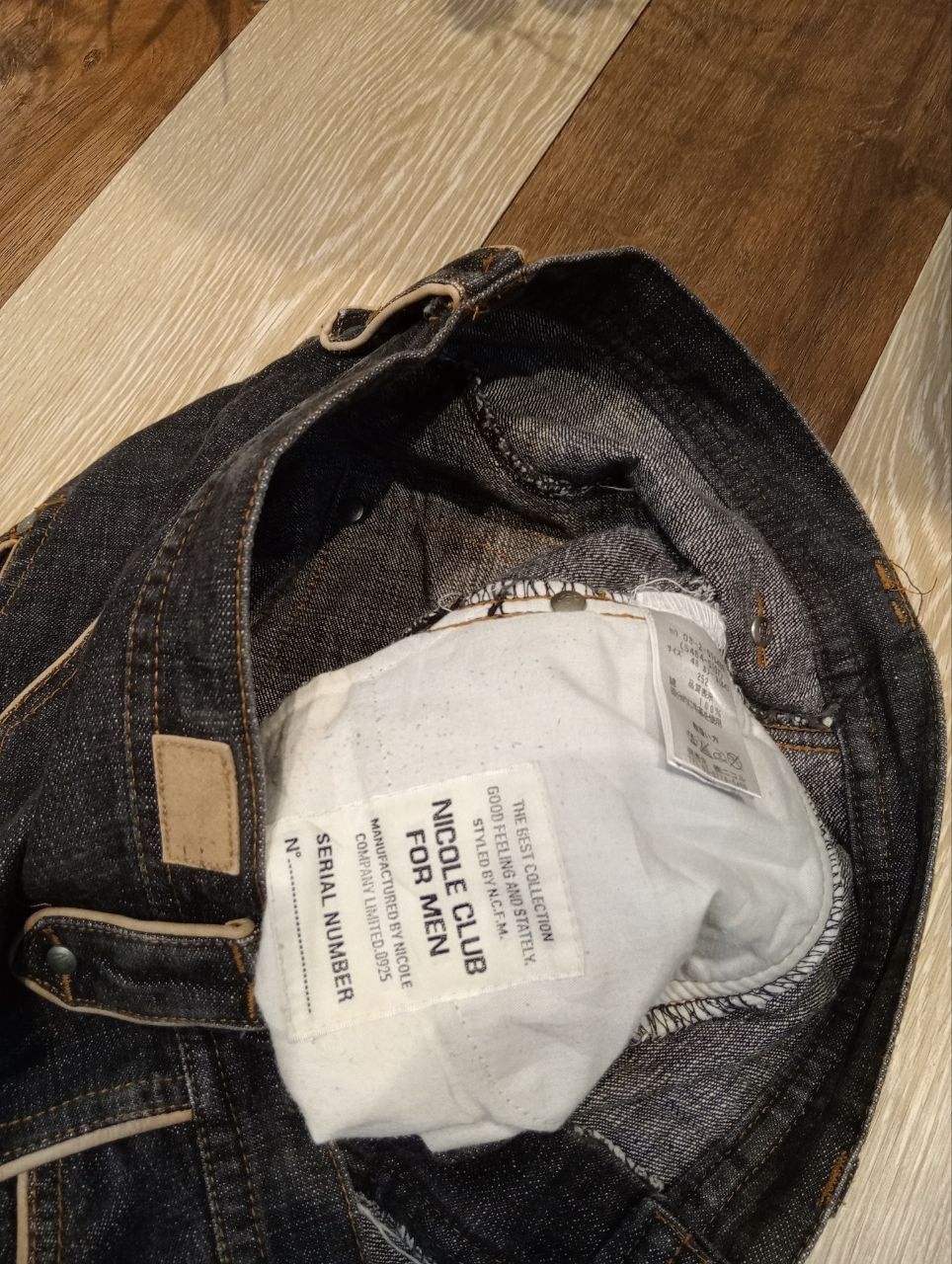 Nicole Club NICOLE CLUB FOR MEN JAPAN LEATHER LINING DENIM FLARED PANTS Size US 34 / EU 50 - 9 Thumbnail