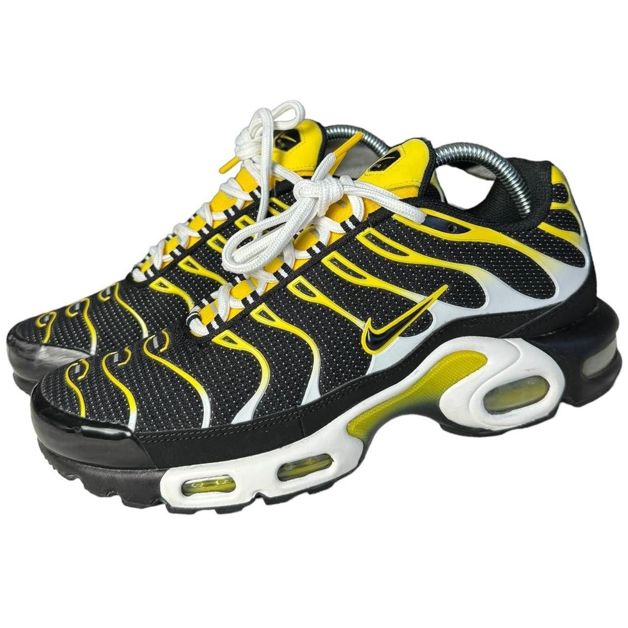 image of Nike Air Max Tn Shoes in Black Yellow, Men's (Size 8.5)