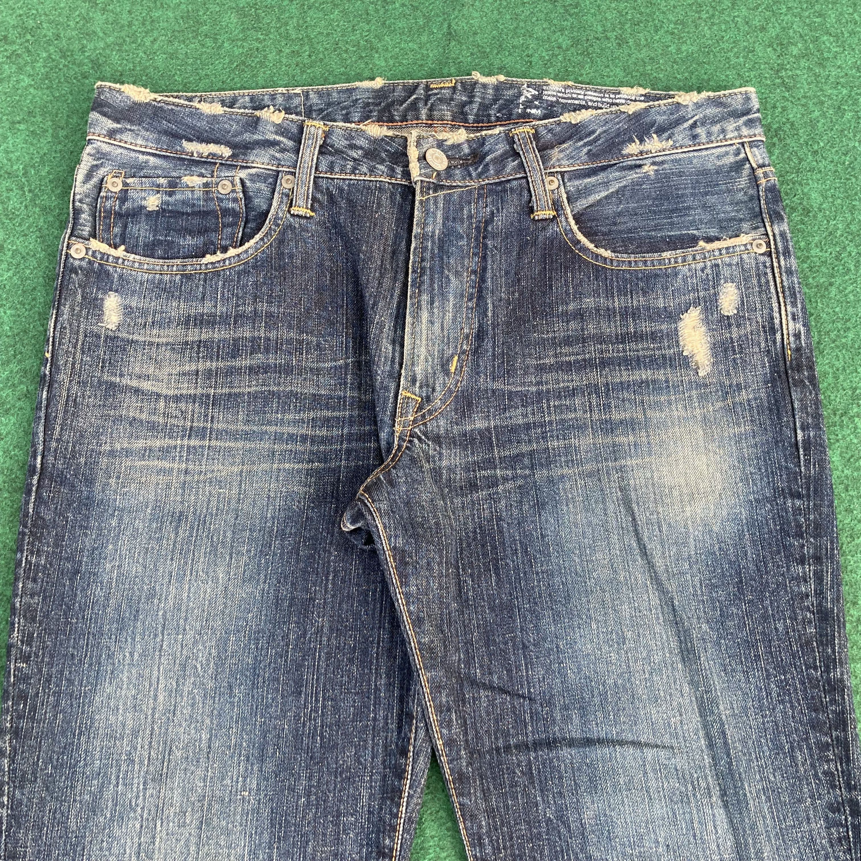 Edwin × Japanese Brand × Vintage Vtg Edwin 511R Faded Flared Denim Bootcut Jeans Size US 35 - 3 Thumbnail