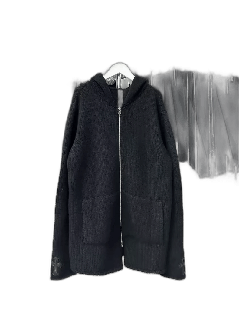 Chrome Hearts Chrome Hearts Wool and Leather Zip Jacket-yf Size US L / EU 52-54 / 3 - 1 Thumbnail