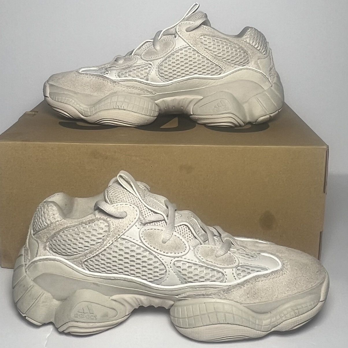 adidas gazelle silver green womens ADIDAS Yeezy 500 sneakers, Size US 6, UK 5.5.  AceConsign.com