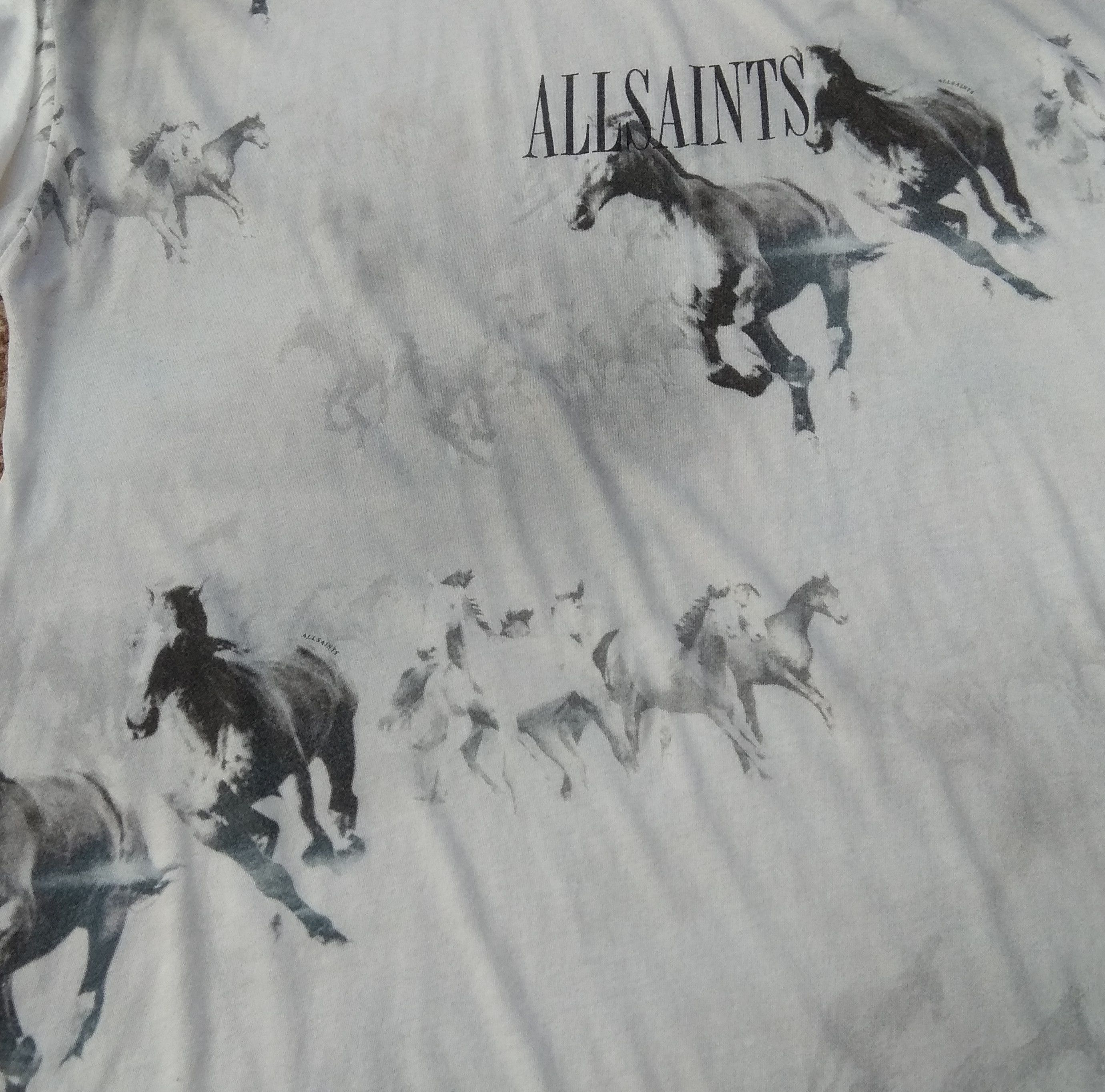 Allsaints AllSaints Horse Print Tee T Shirt Size US M / EU 48-50 / 2 - 4 Thumbnail