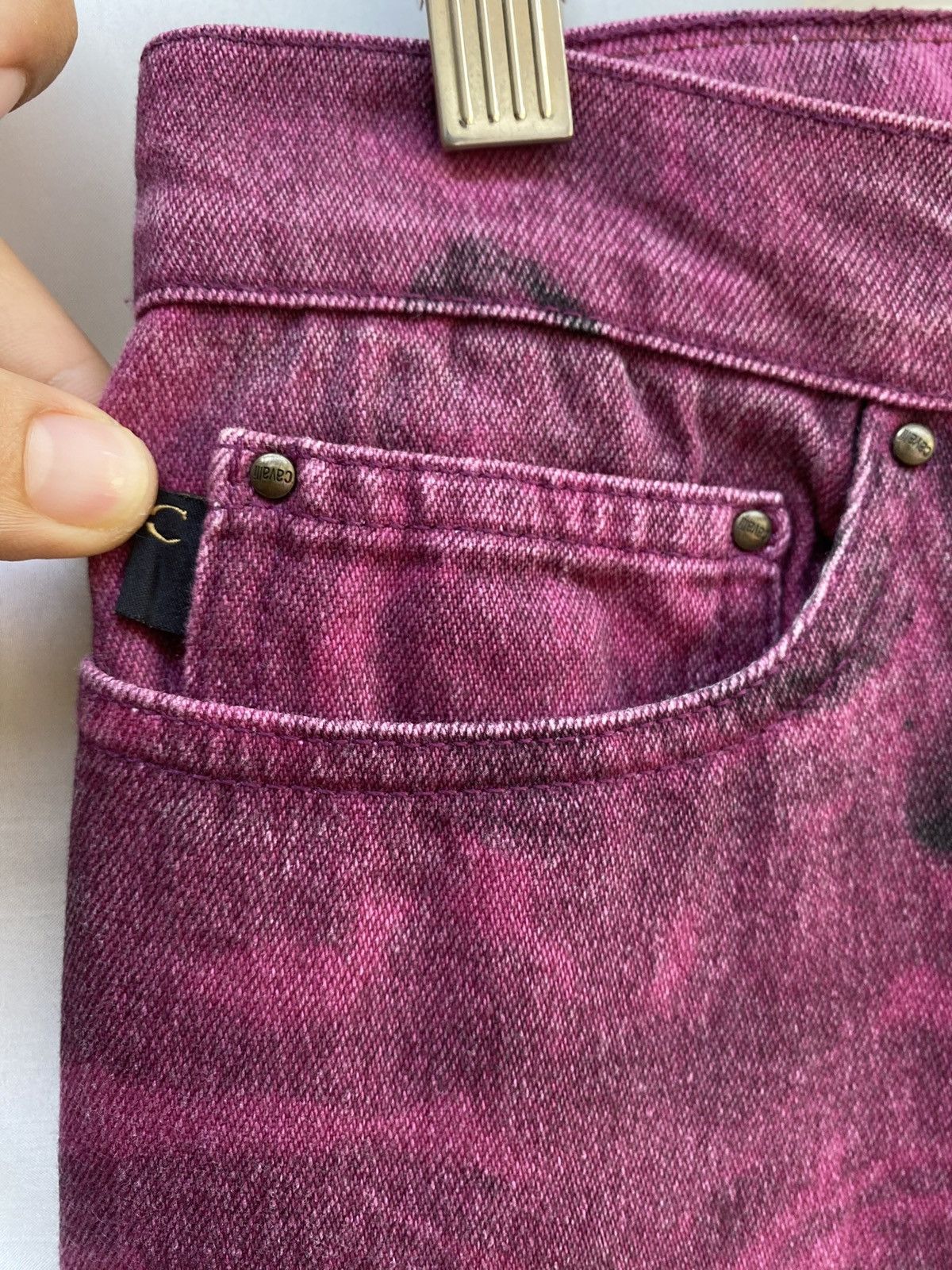 Just Cavalli Vintage JustCavalli Nocturnal Rose Blossom Bootcut Pants Size US 32 / EU 48 - 14 Thumbnail