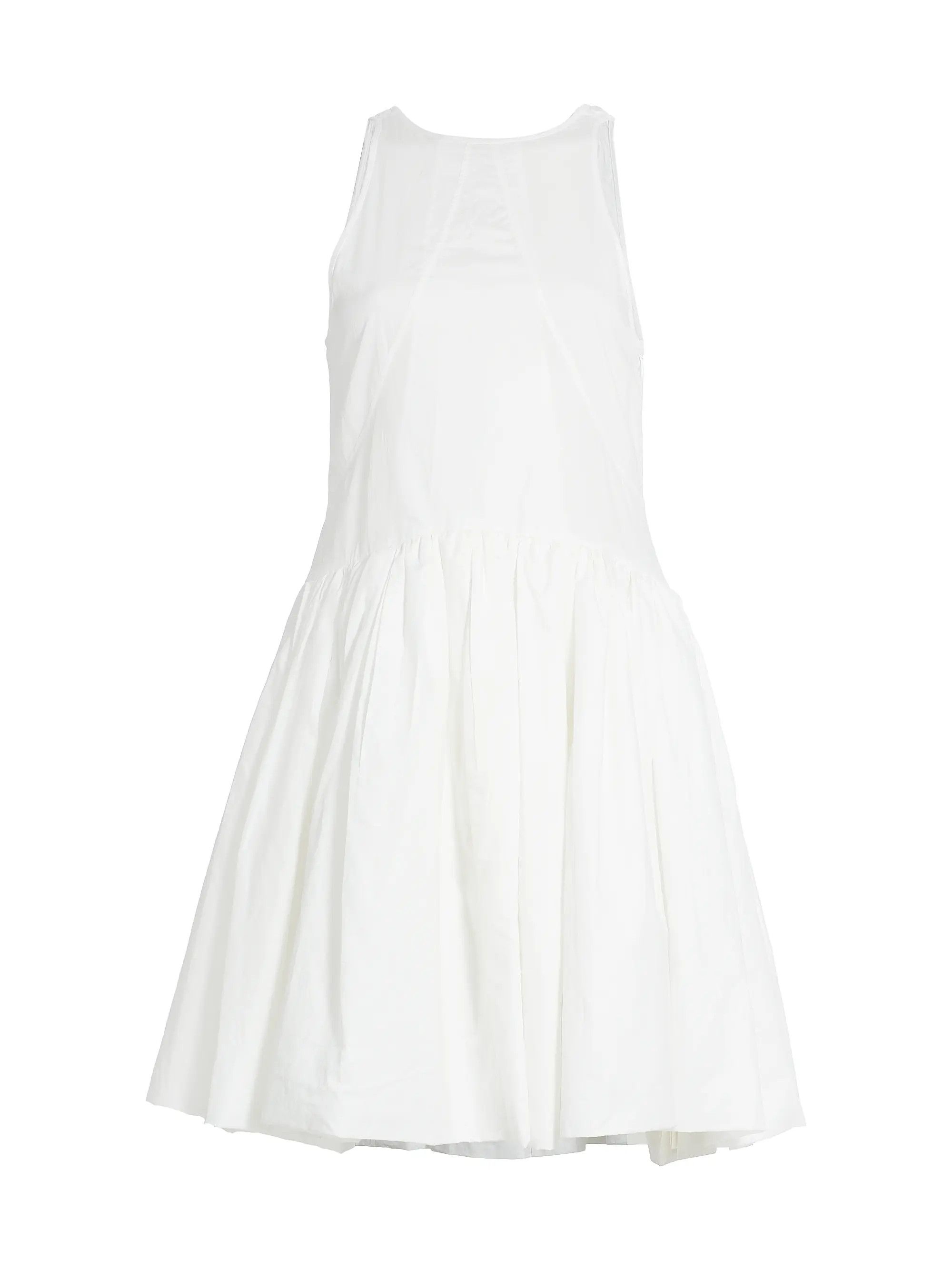 Jil Sander o1y0925 Sleeveless Mini Dress in White Size XS / US 0-2 / IT 36-38 - 1 Thumbnail