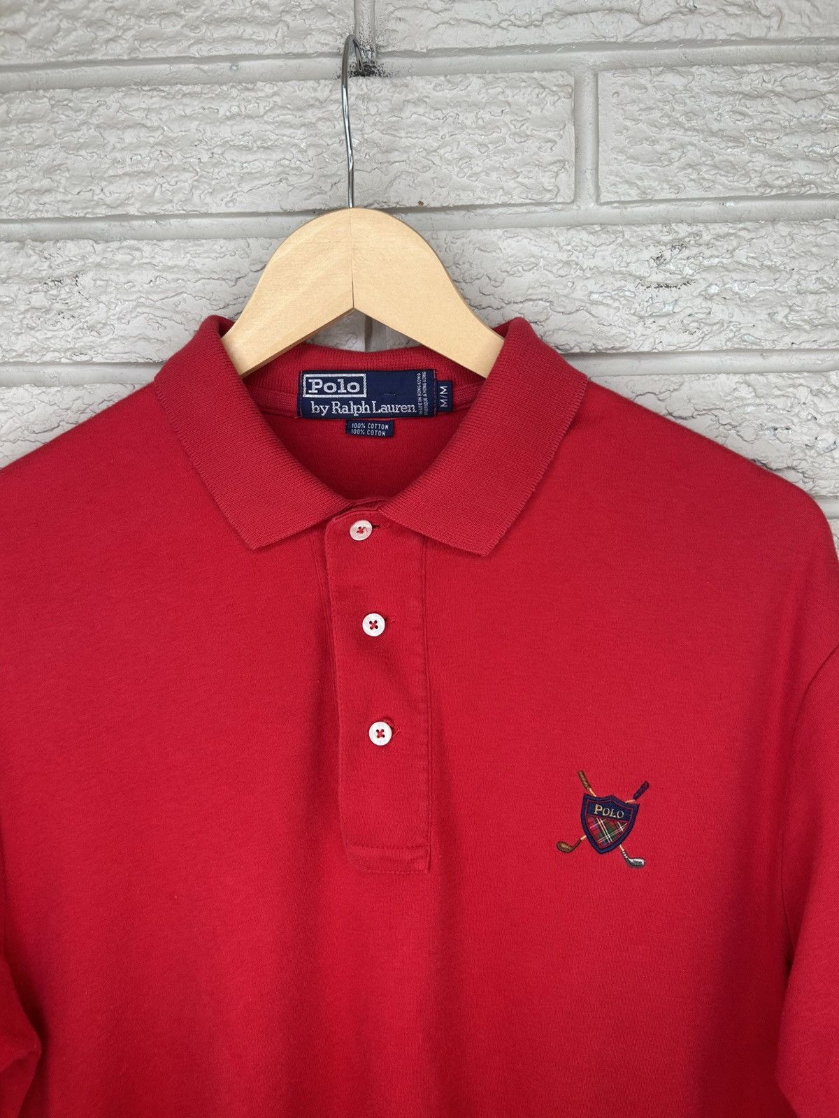 Polo Ralph Lauren Vintage 90s Polo Ralph Lauren Golf Crest Polo Size US M / EU 48-50 / 2 - 2 Thumbnail