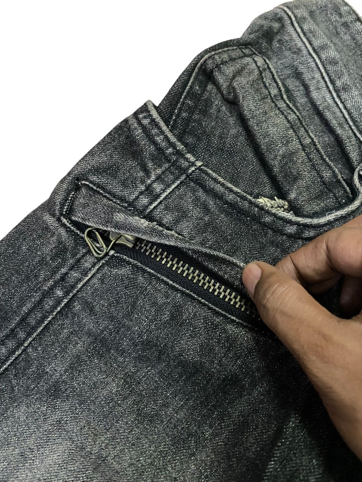 Hysteric Glamour 💥Avant Garde Nevertheless Biker Raw Denim Size US 31 - 6 Thumbnail