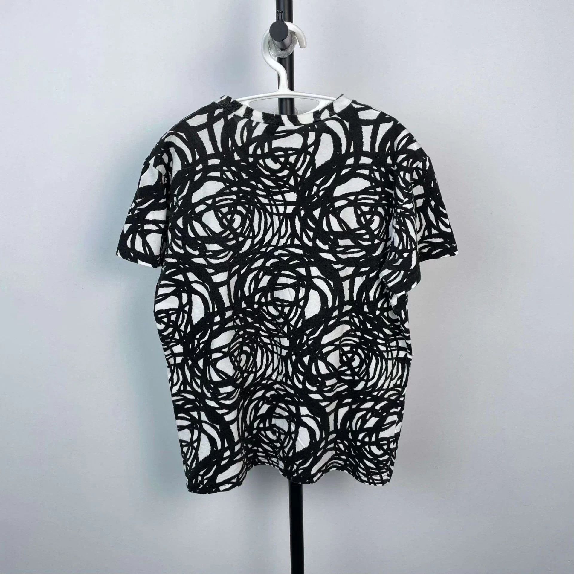 Dior Dior Cotton T-shirt S Black & White Size S / US 4 / IT 40 - 2 Thumbnail