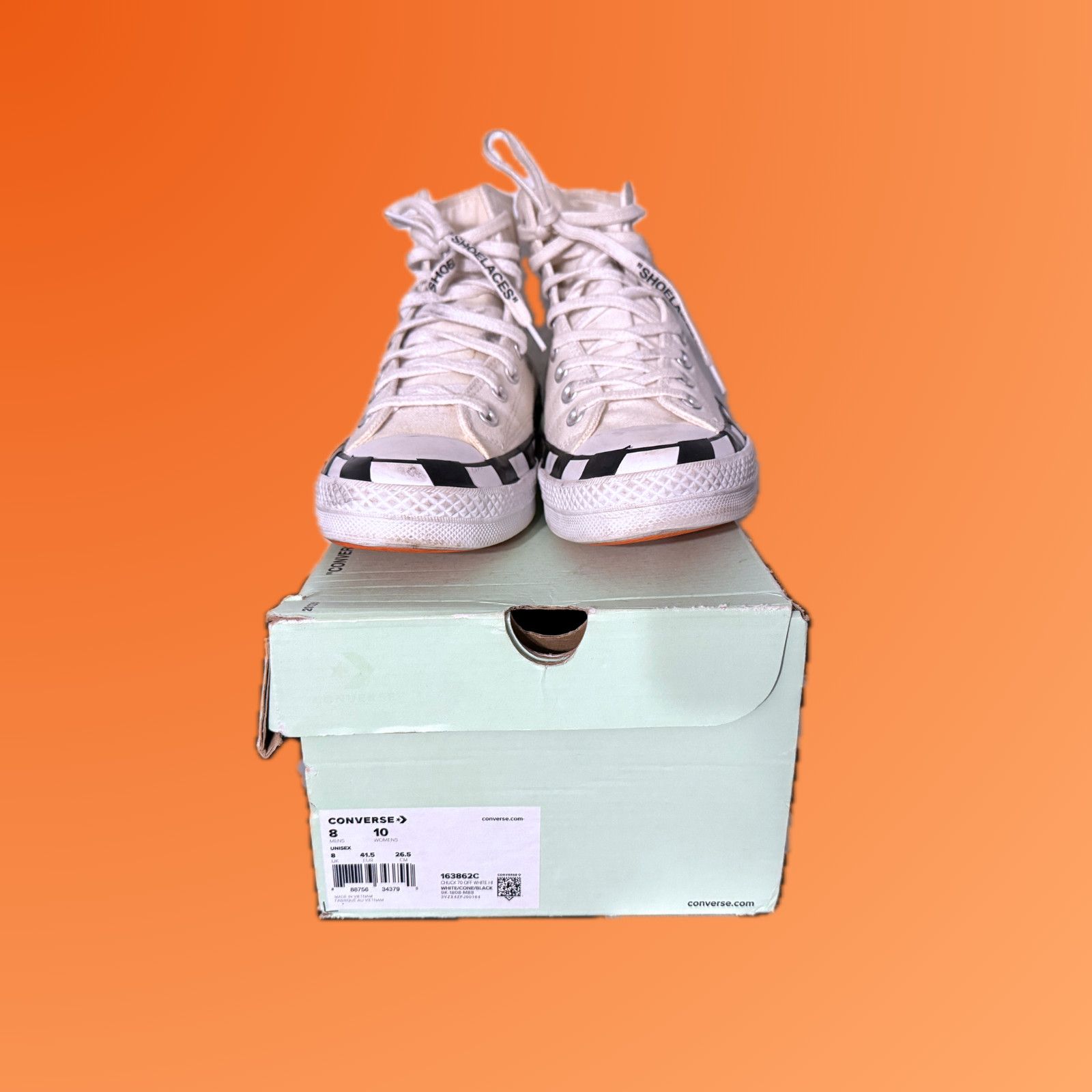 Converse × Off-White US 8 Off-White Converse Chuck Taylor All-Star '70 High White Size US 8 / EU 41 - 3 Thumbnail