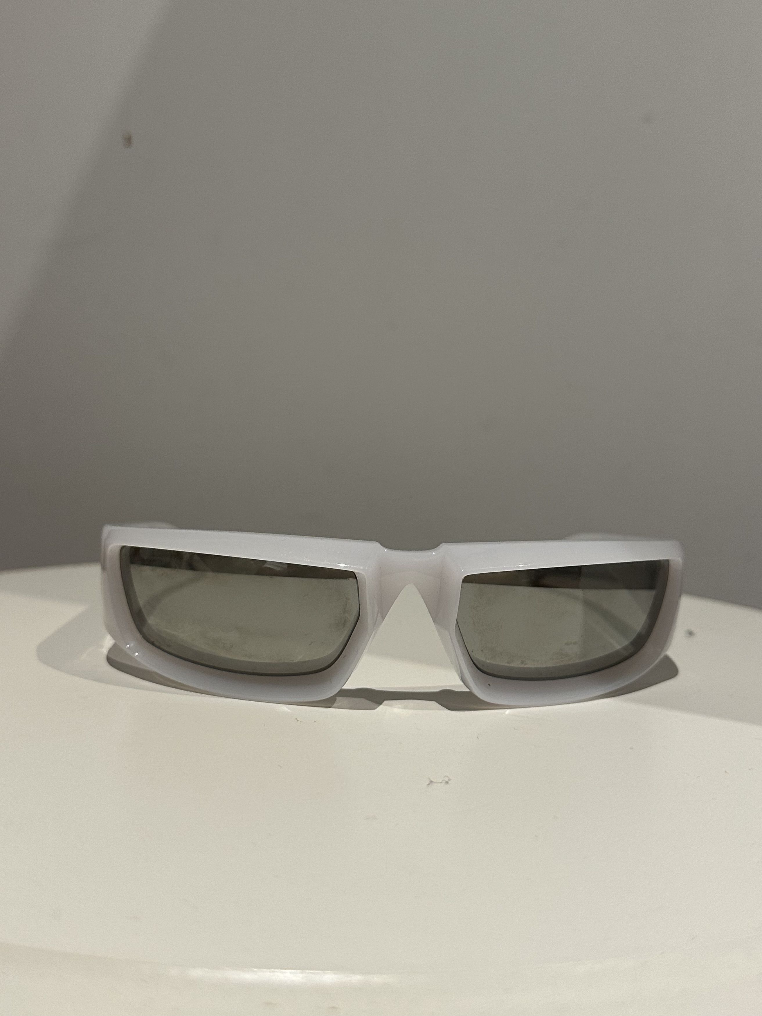 Prada Prada Rectangular Sunglasses - Opalescent White Chrome Size ONE SIZE - 2 Thumbnail