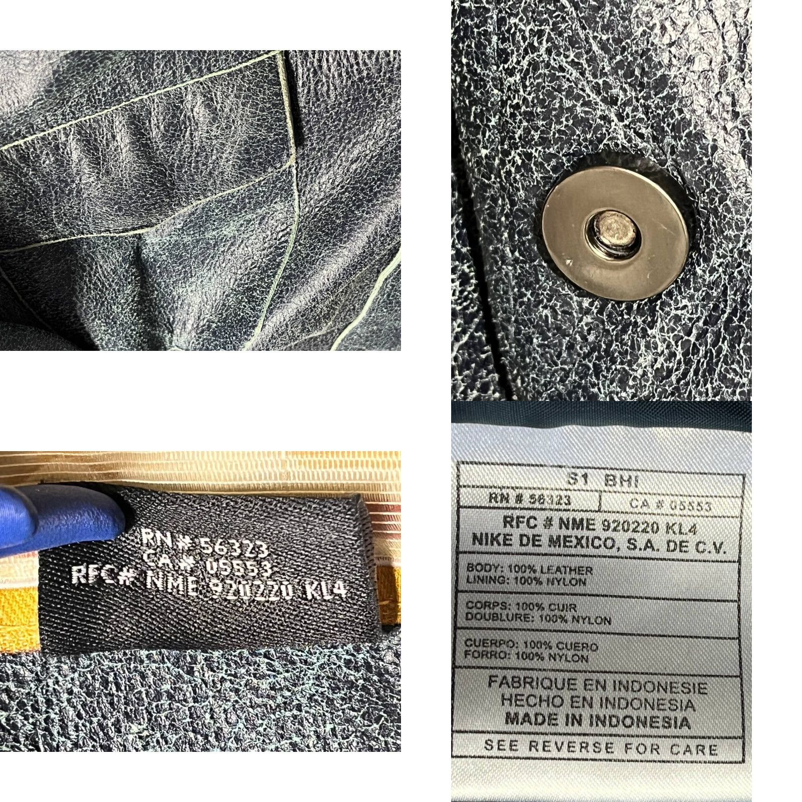 Nike VINTAGE Nike Air Jordan 2000 Leather Jacket Blue 3XL Men Mens Overcoat Leather 100% NIKE AIR JORDAN 2000 Blue Jacket 3XL Size US XXL / EU 58 / 5 - 8 Thumbnail