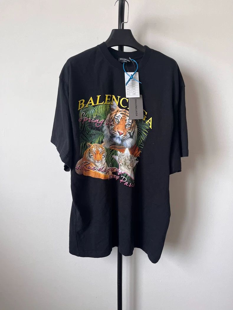 Balenciaga Balenciaga Tiger head jungle tiger pattern letter cartoon Size US S / EU 44-46 / 1 - 1 Thumbnail