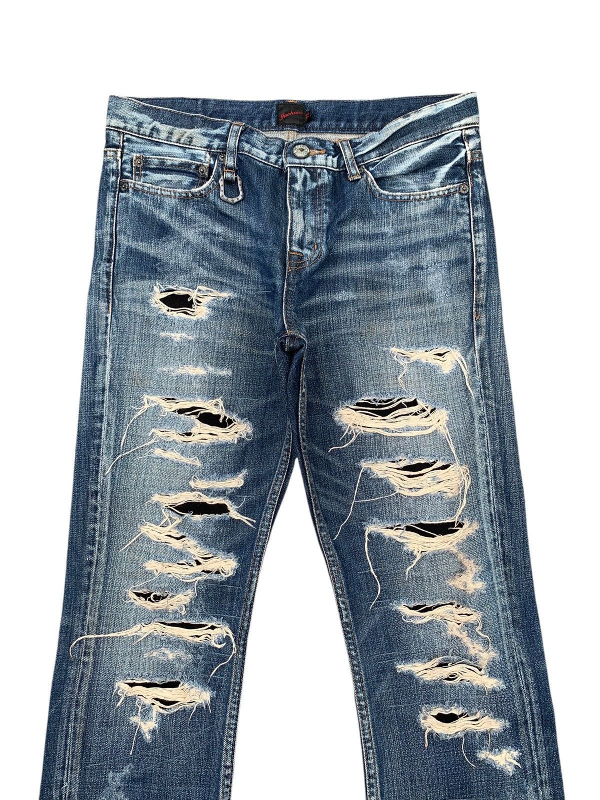 JACKROSE RARE💥FLARE JACKROSE TRASHER MUDWASH DISTRESSED DENIM Size US 32 / EU 48 - 6 Thumbnail