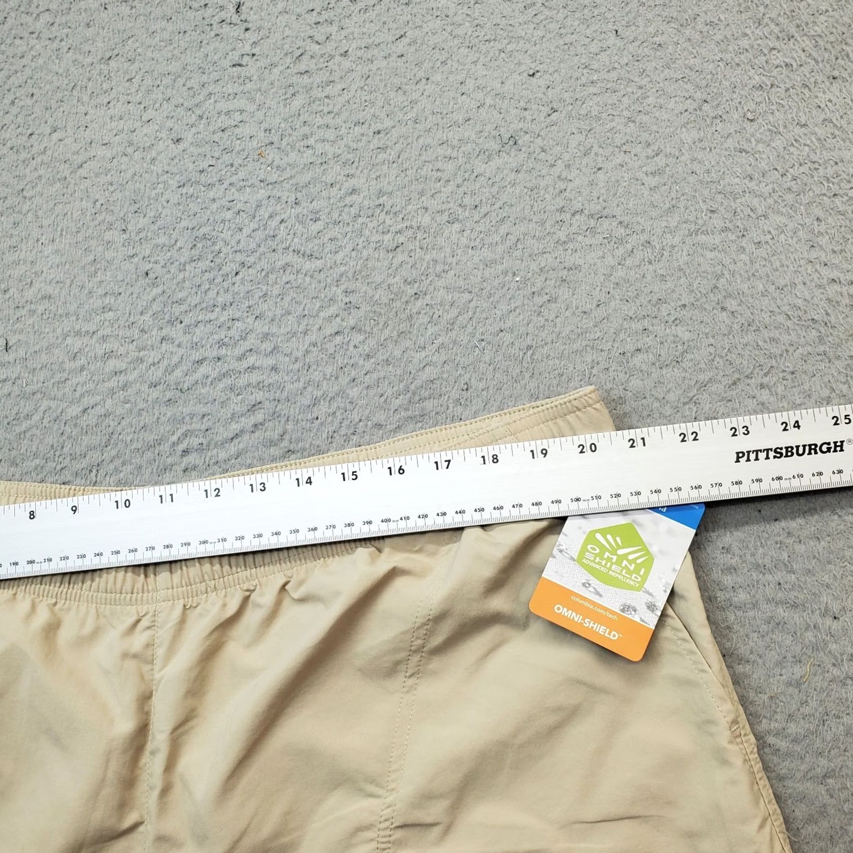 Vintage Columbia Sandy River Shorts Womens XXL Tan Omni-Shade Regular Fit Elastic Waist Size 40" / US 18 - 5 Thumbnail