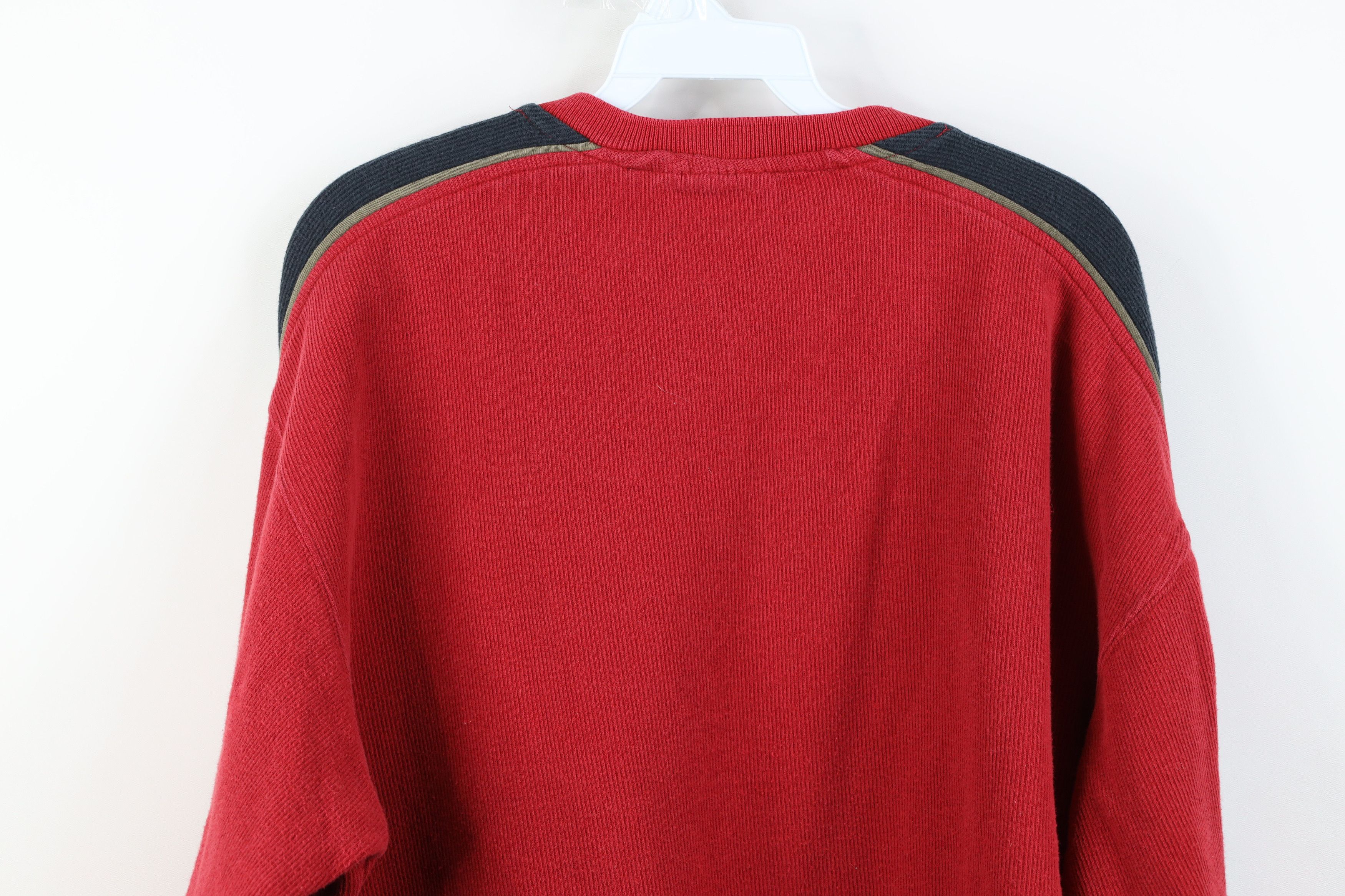 Vintage Vintage 90s Streetwear Heavy Ribbed Knit Long Sleeve T-Shirt Size US XL / EU 56 / 4 - 9 Thumbnail