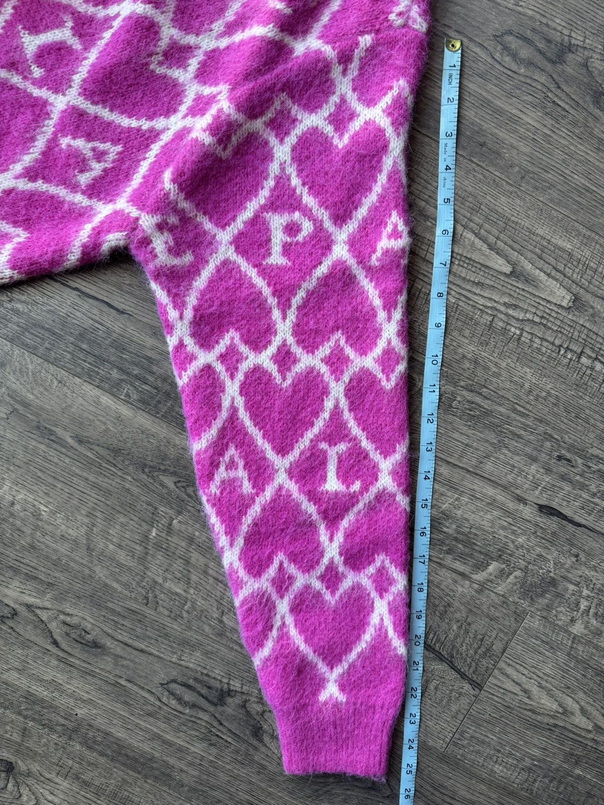 Palace Palace Hairy Heart Knit Cardigan Size US XL / EU 56 / 4 - 12 Thumbnail