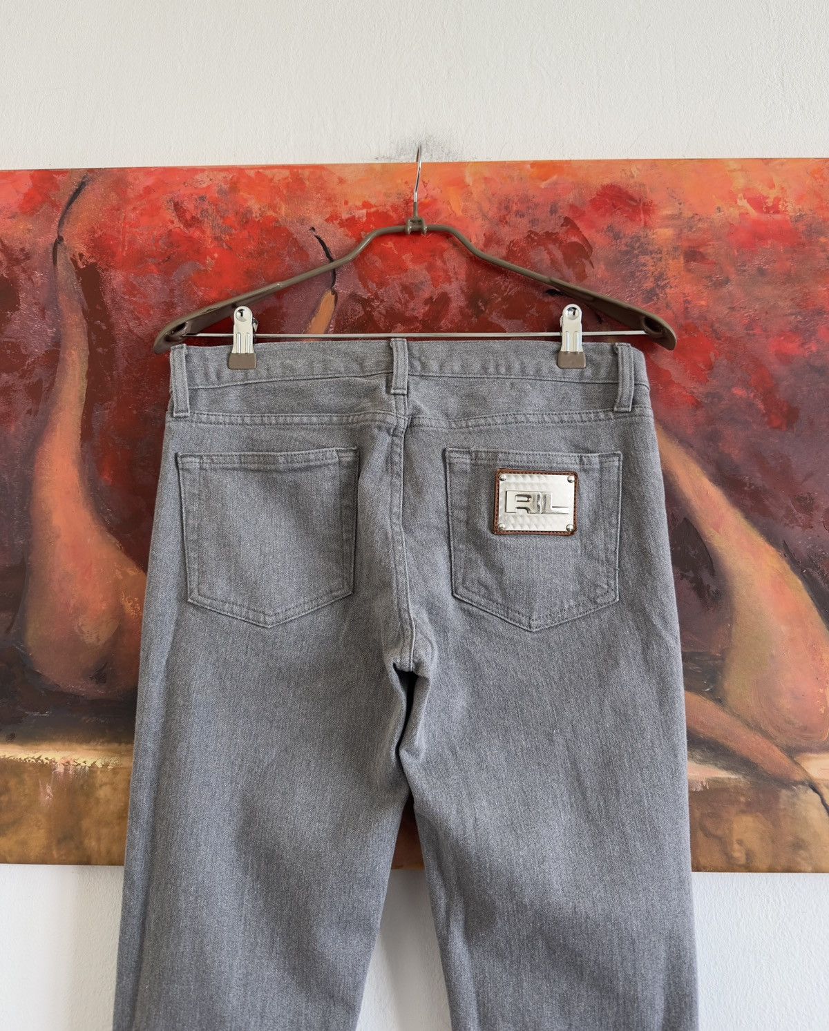 Ralph Lauren Ralph Lauren 888 Gray Denim Jeans Size 29 Size 29" - 2 Thumbnail