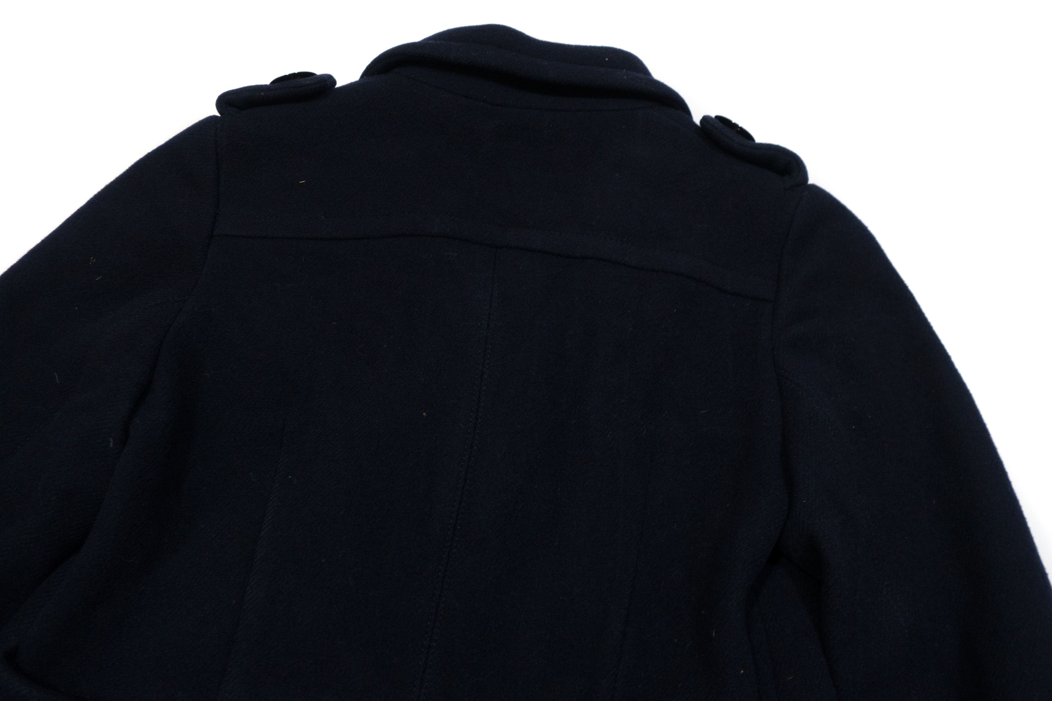 Sonia Rykiel 00s Sonia By Sonia Rykiel Wool Pea Coat Jacket Size S / US 4 / IT 40 - 4 Thumbnail