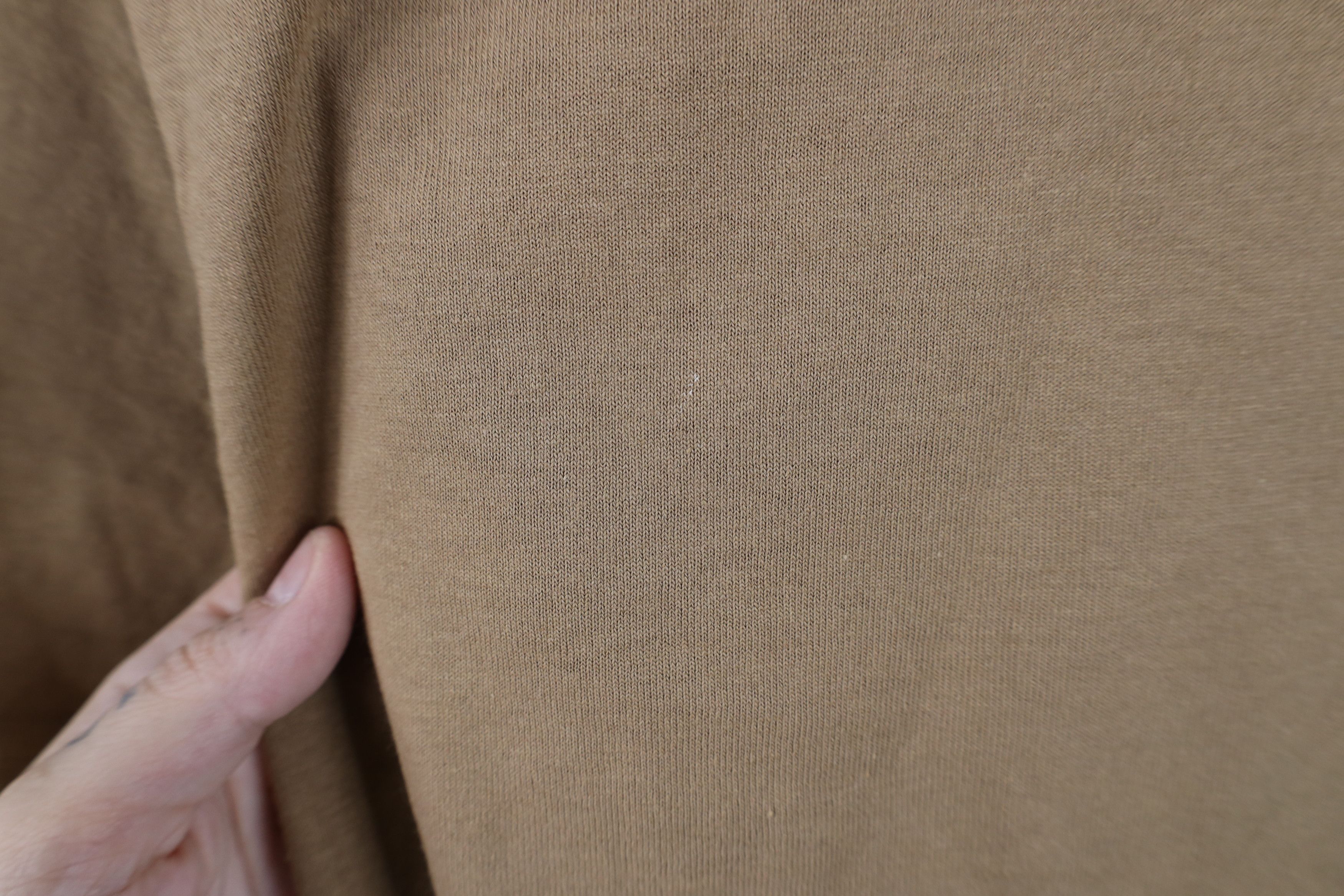 Vintage Vintage 90s Streetwear Short Sleeve T-Shirt Beige Khaki Size US L / EU 52-54 / 3 - 4 Thumbnail