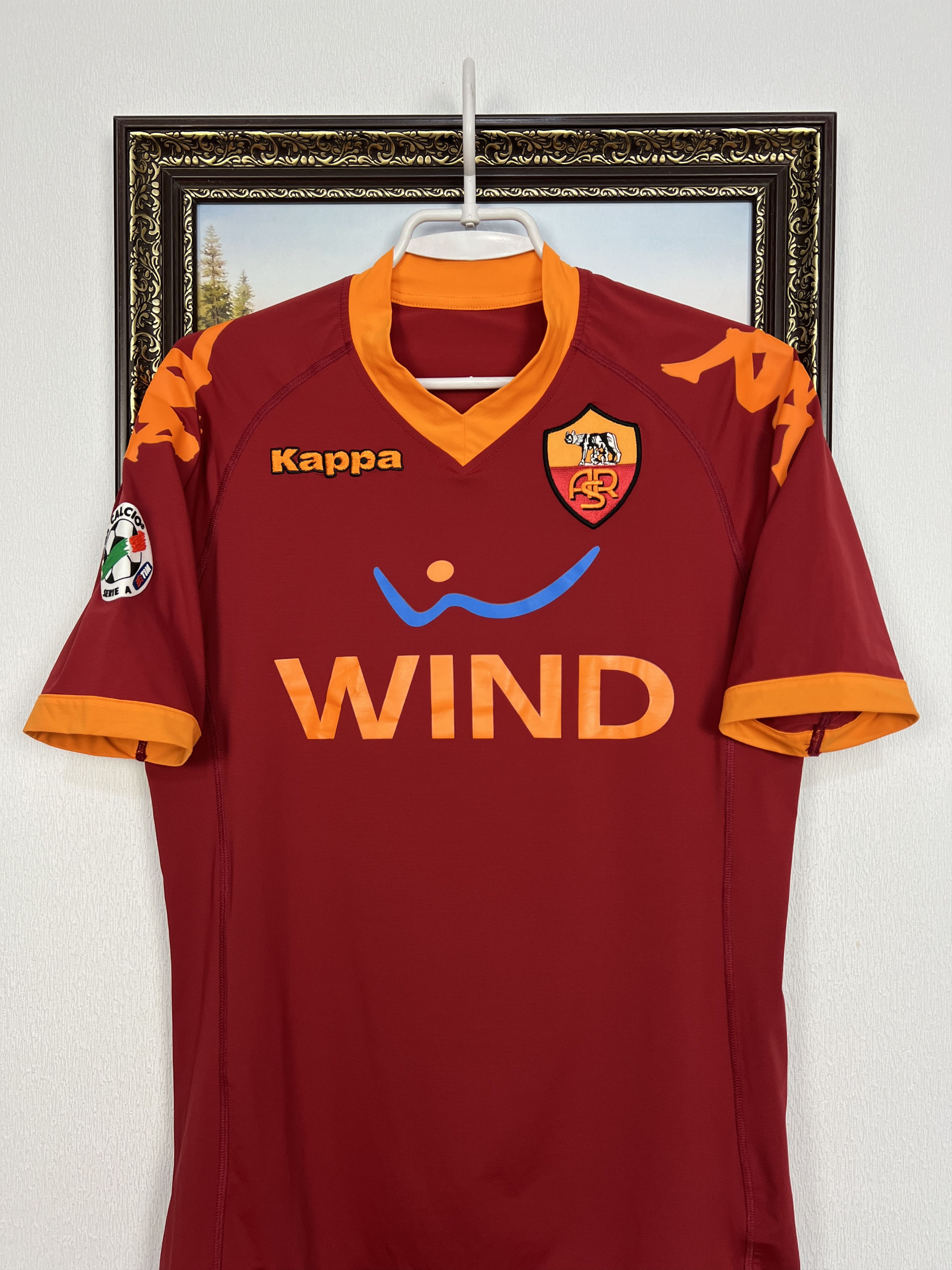 Kappa Roma Home football shirt 2009 Soccer Kappa Maglia Mens Size US XS / EU 42 / 0 - 2 Thumbnail