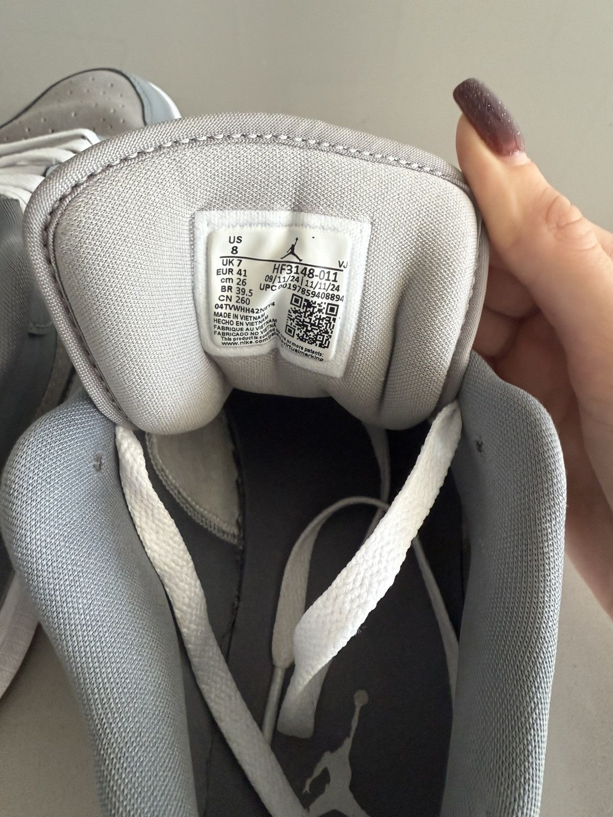 Nike Nike Air Jordan 1 Low “Wolf Grey” — Size 8 (Men’s) Size US 8 / EU 41 - 6 Thumbnail