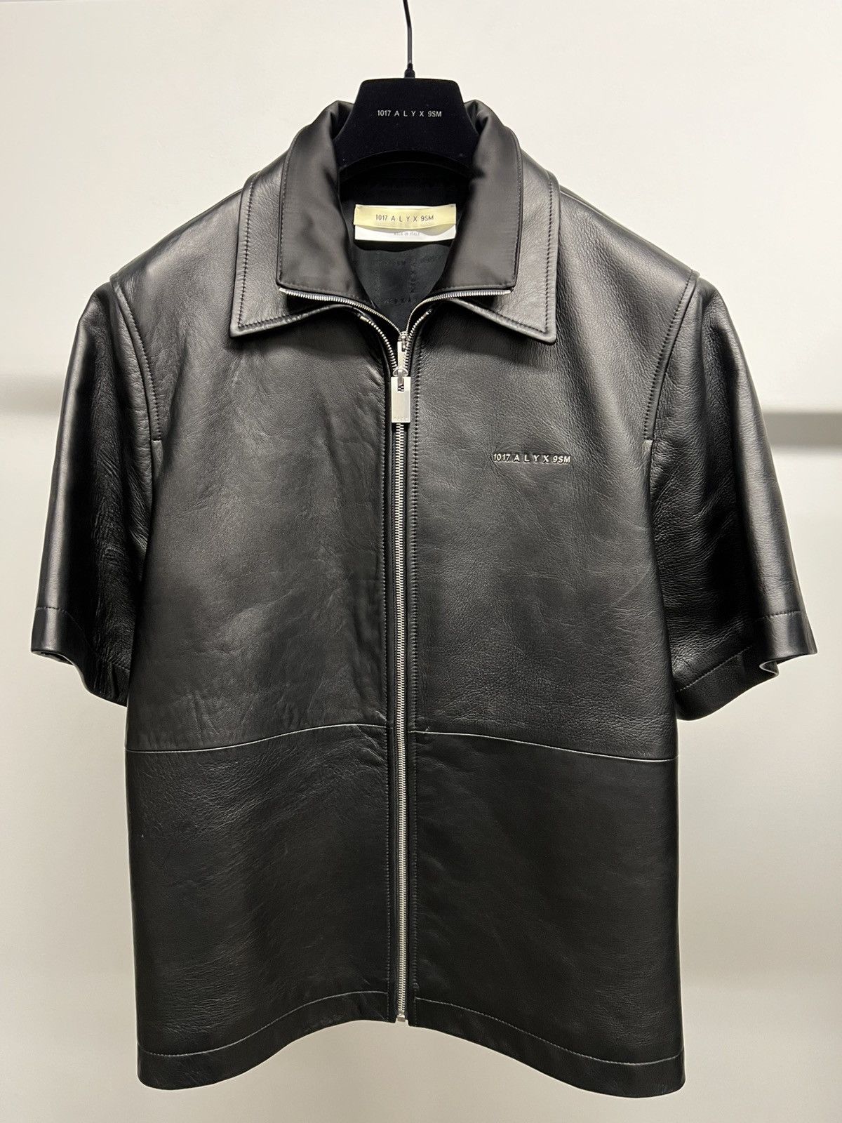 1017 ALYX 9SM × MMW Alyx Double Zip Leather Shirt Size US S / EU 44-46 / 1 - 1 Thumbnail