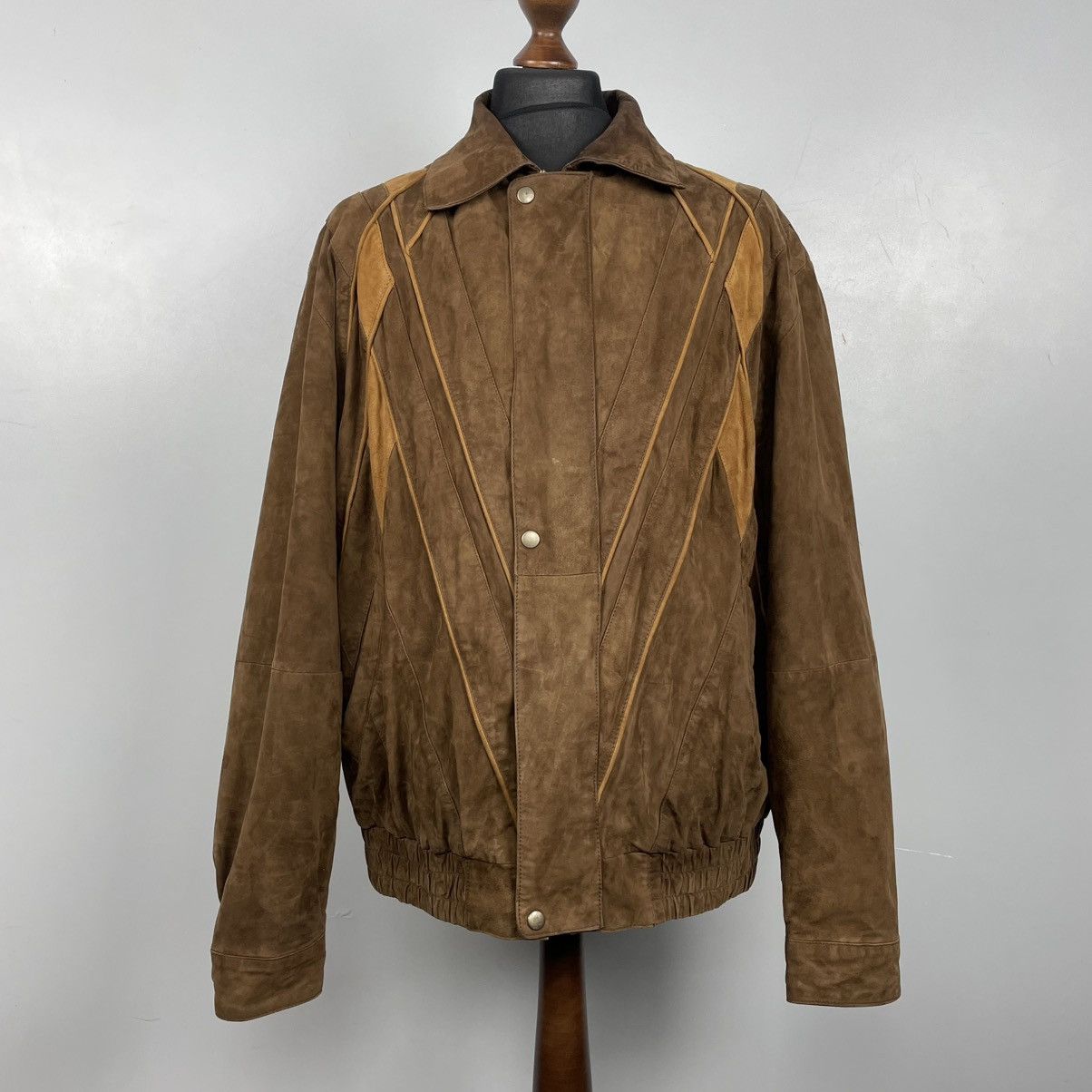 Vintage Vintage Junya Watanabe style Leather Jacket country Size US L / EU 52-54 / 3 - 1 Thumbnail